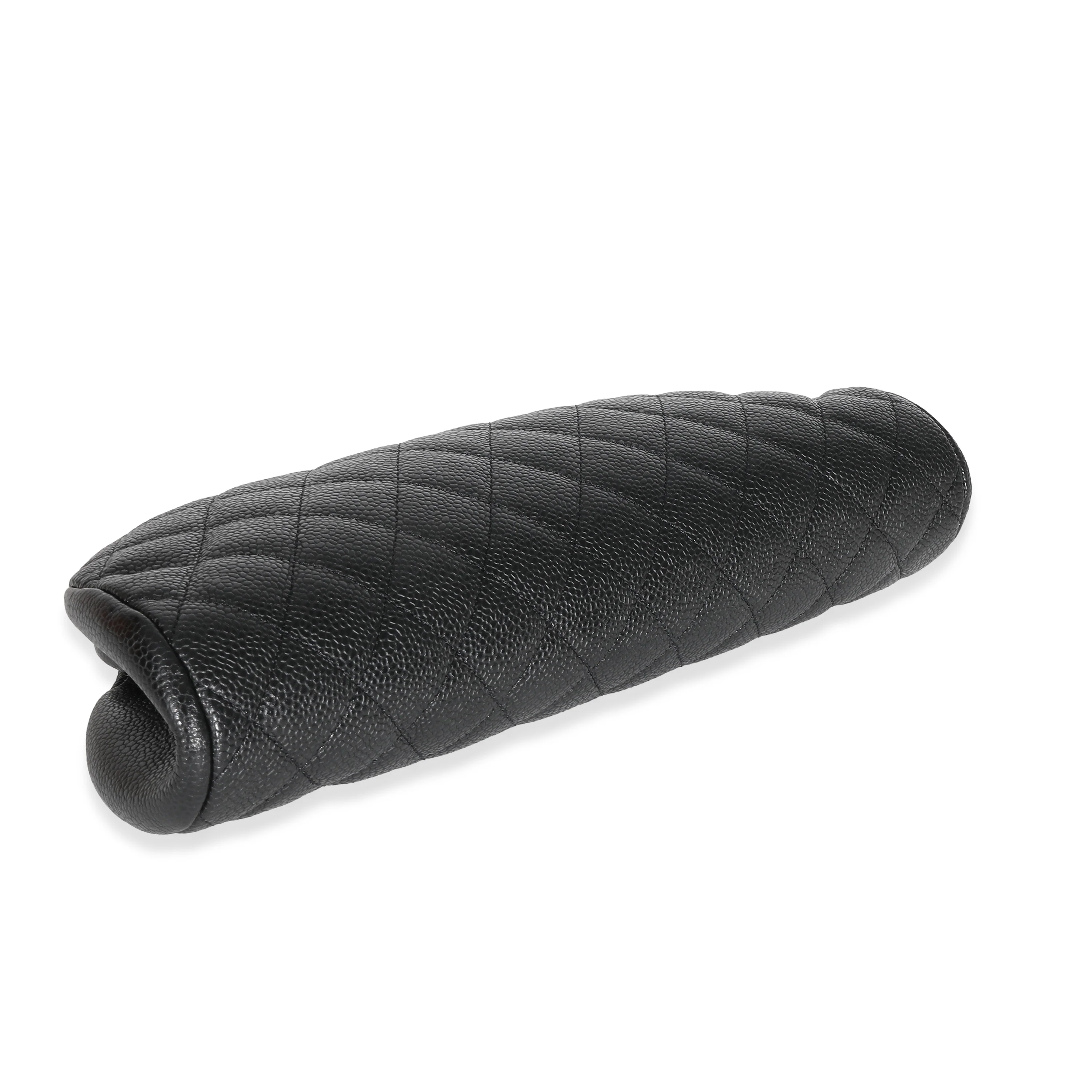 Chanel Black Quilted Caviar Timeless Clutch - Image 6
