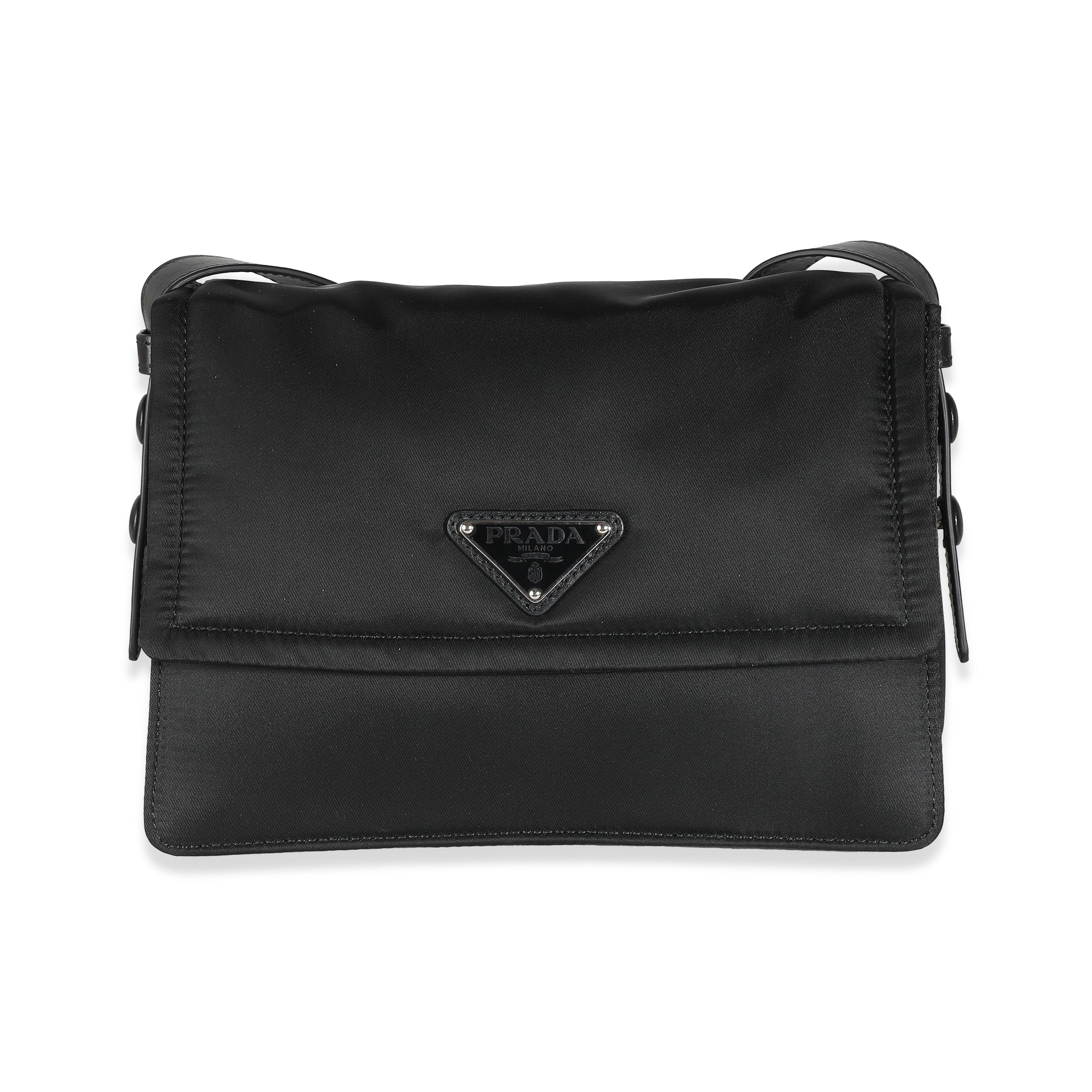 Black Small Padded Re-Nylon Shoulder - Image 4