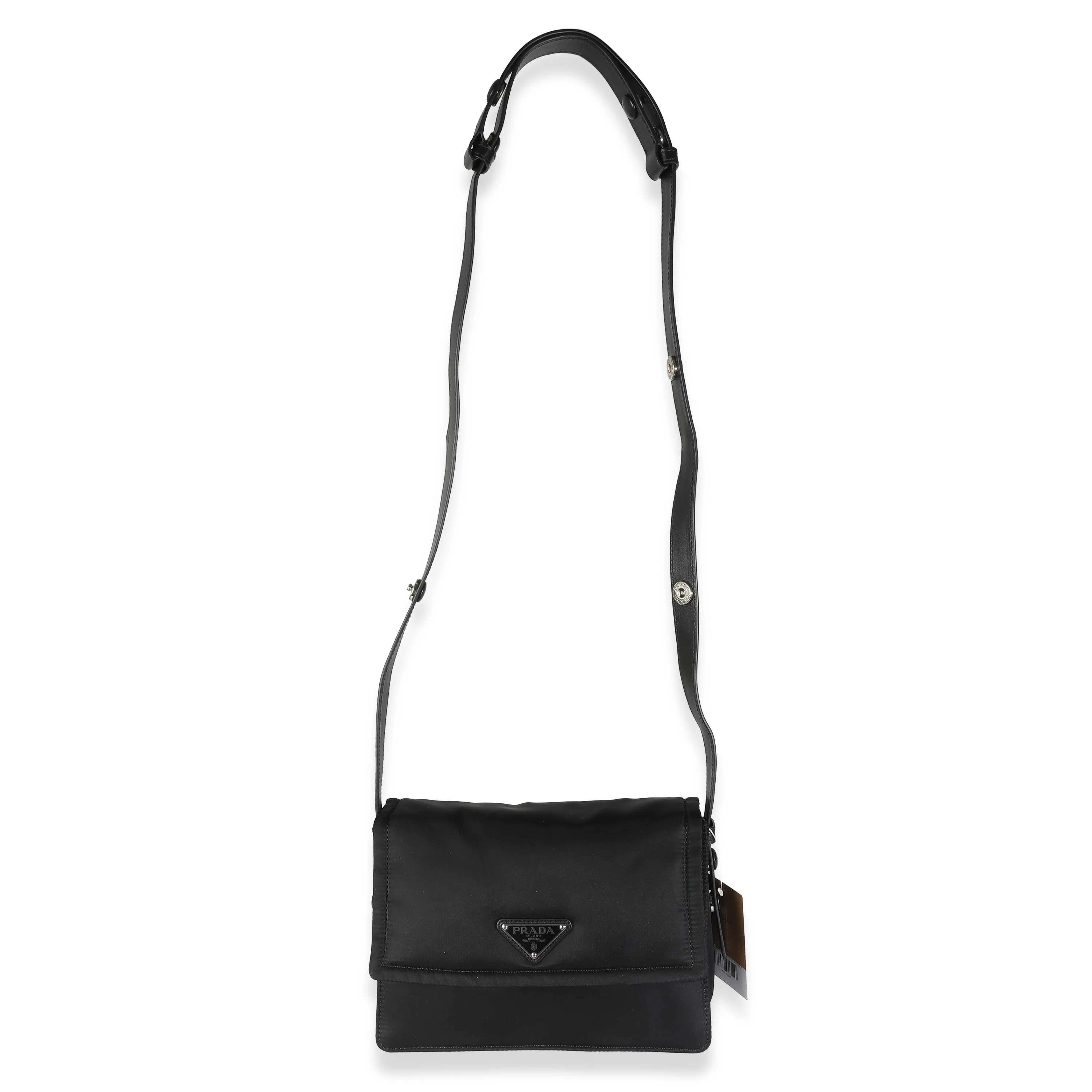 Black Small Padded Re-Nylon Shoulder - Image 8