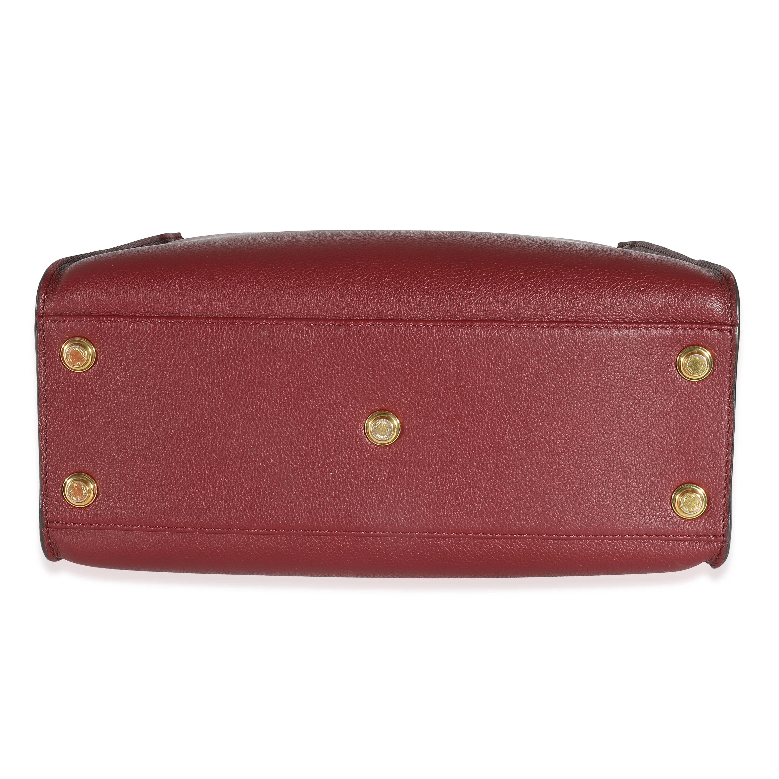 Louis Vuitton Bordeaux Calfskin Monogram Canvas On My Side MM - Image 5