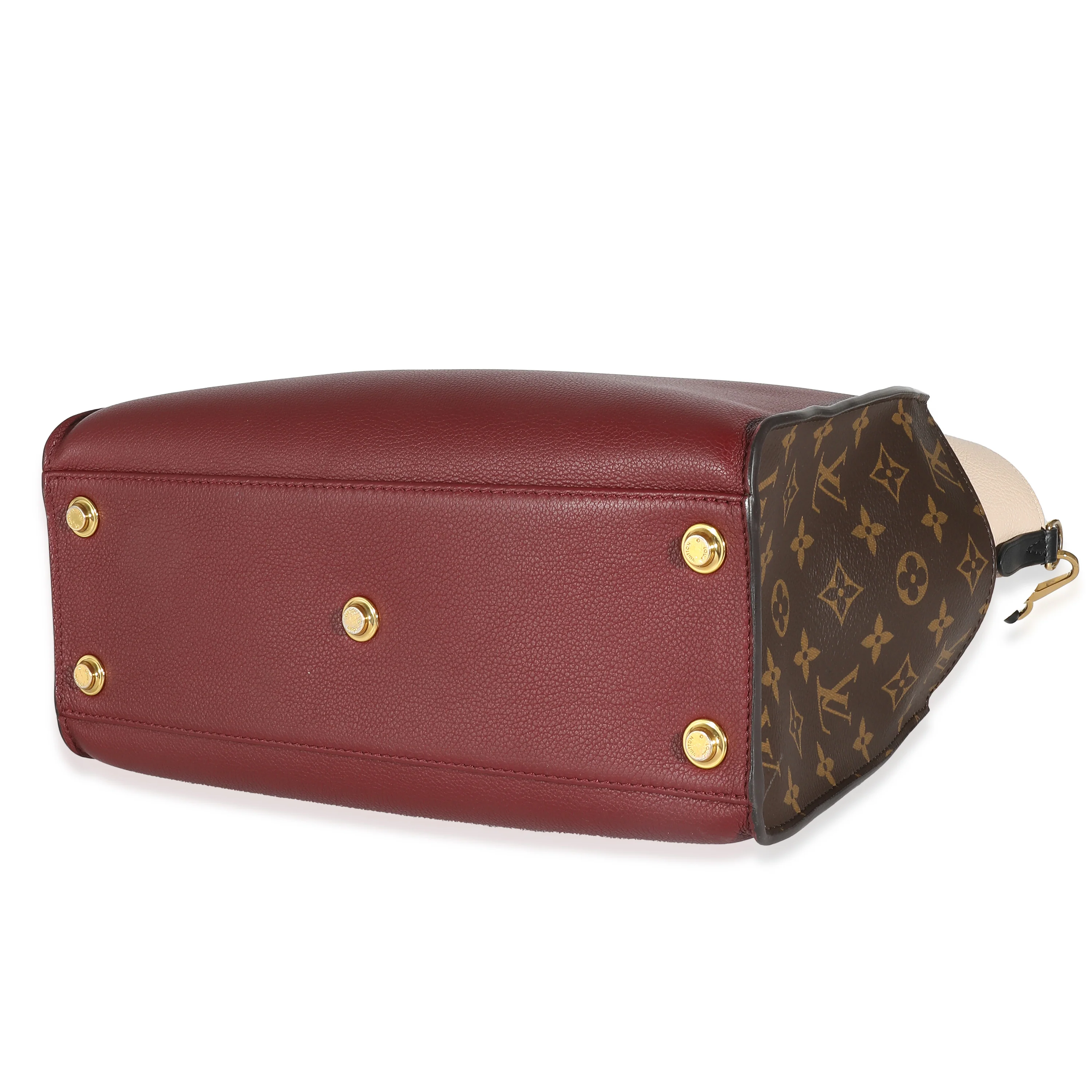 Louis Vuitton Bordeaux Calfskin Monogram Canvas On My Side MM - Image 7