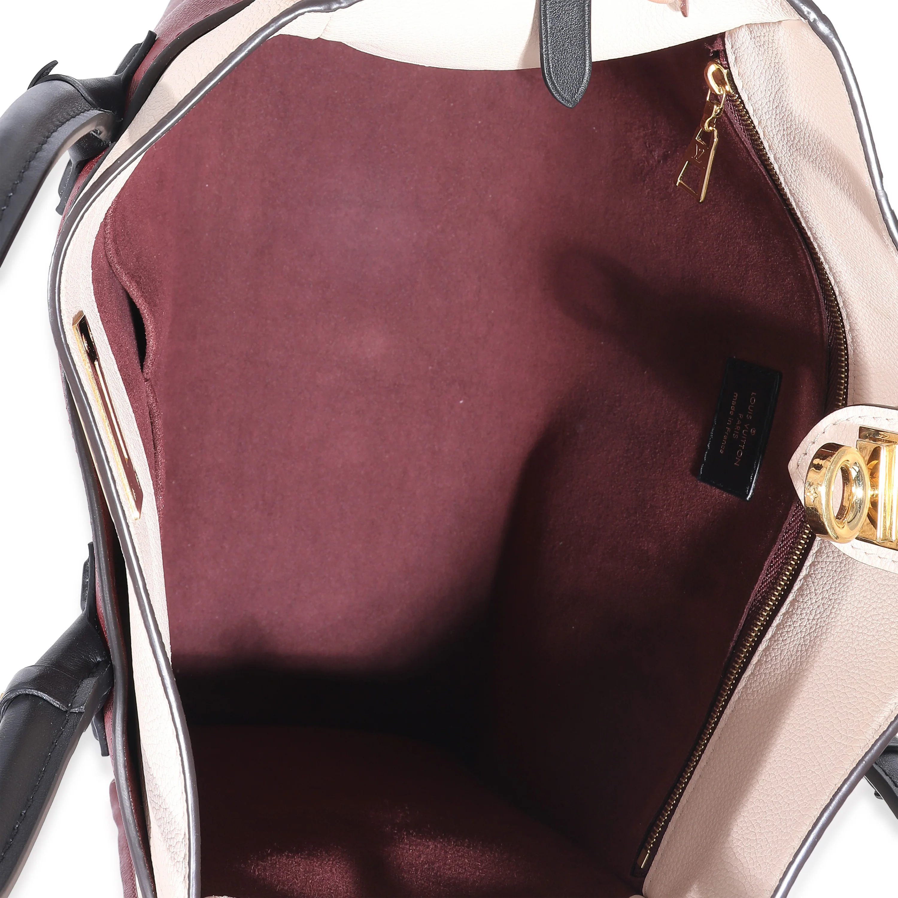 Louis Vuitton Bordeaux Calfskin Monogram Canvas On My Side MM - Image 9