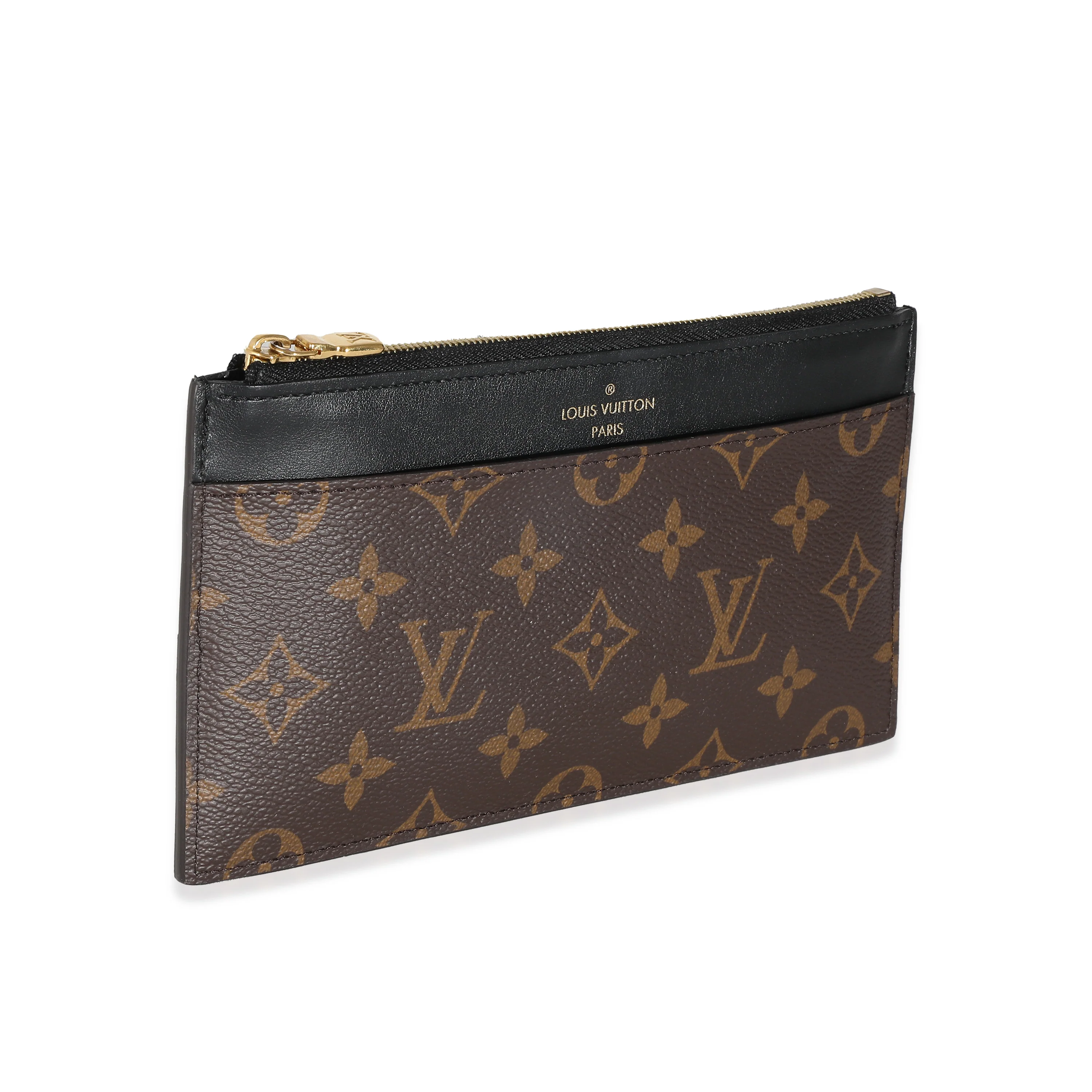 Louis Vuitton Black Monogram Canvas Slim Purse - Image 4