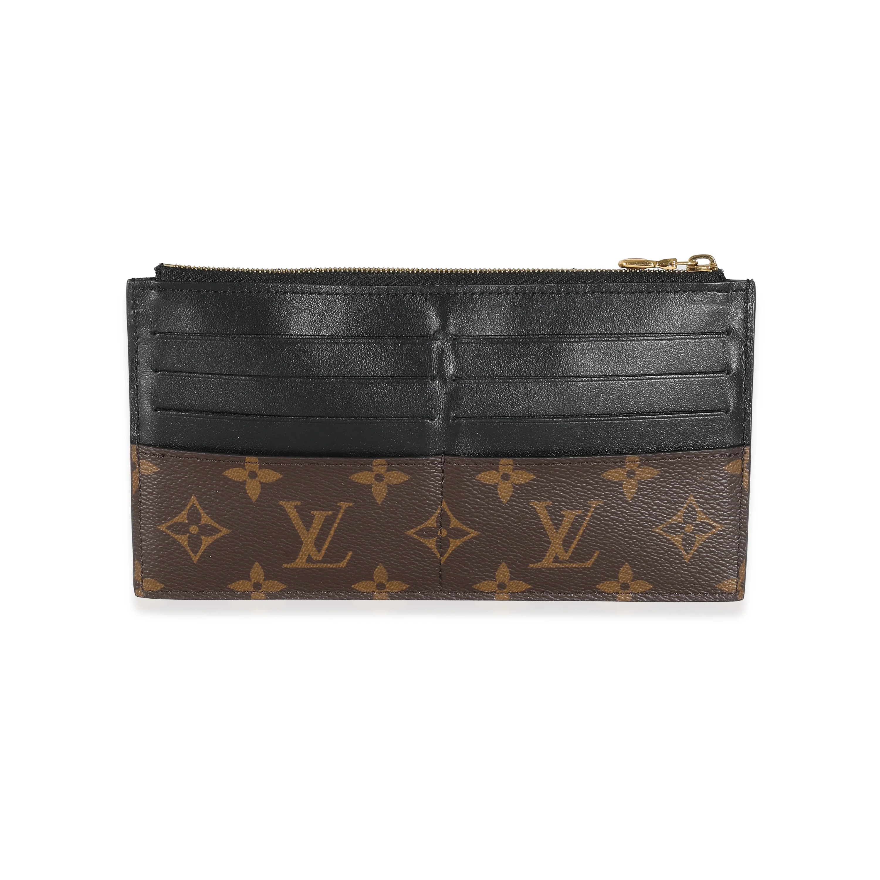 Louis Vuitton Black Monogram Canvas Slim Purse - Image 6