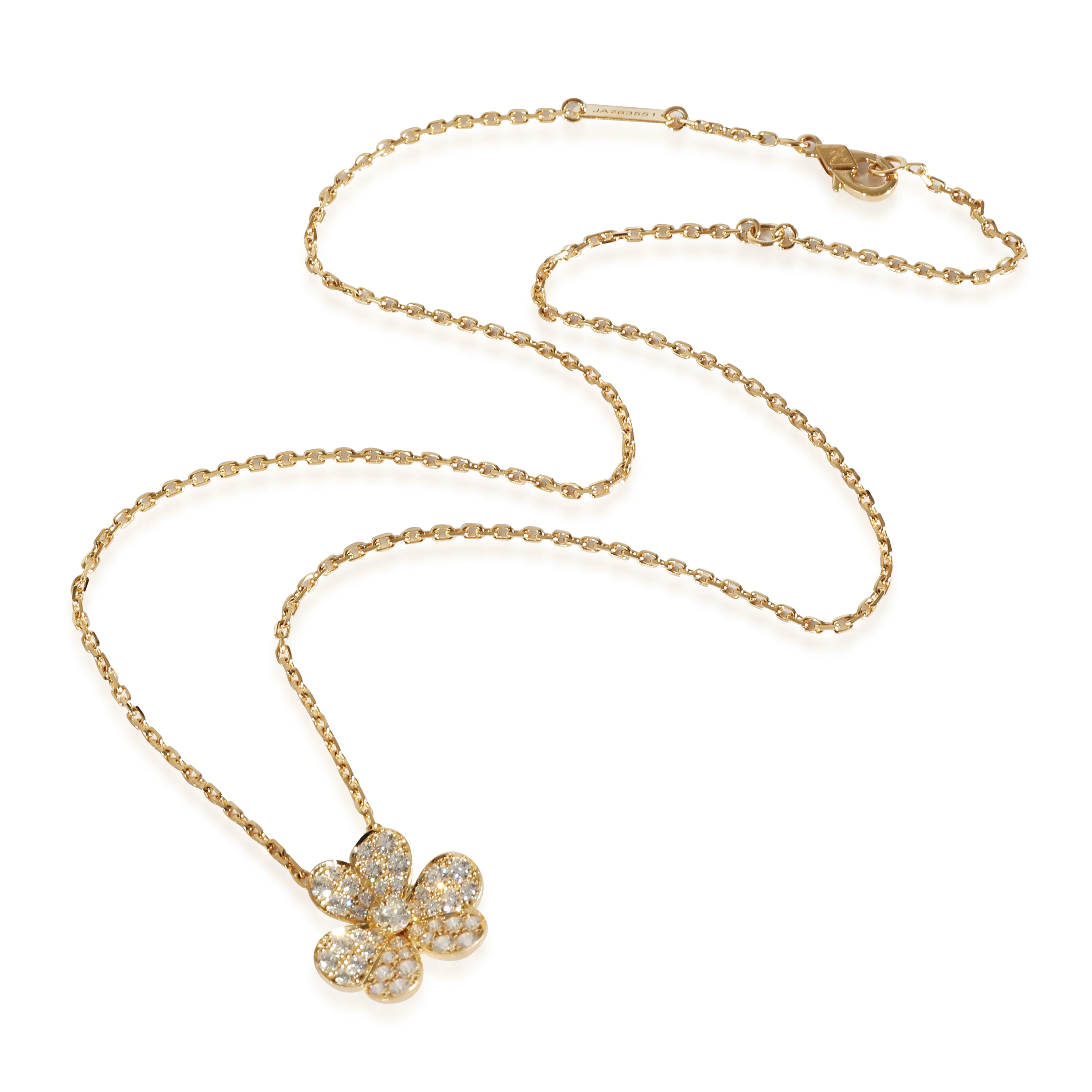 Van Cleef & Arpels Frivole Small Diamond Pendant in 18K Yellow Gold - Image 2