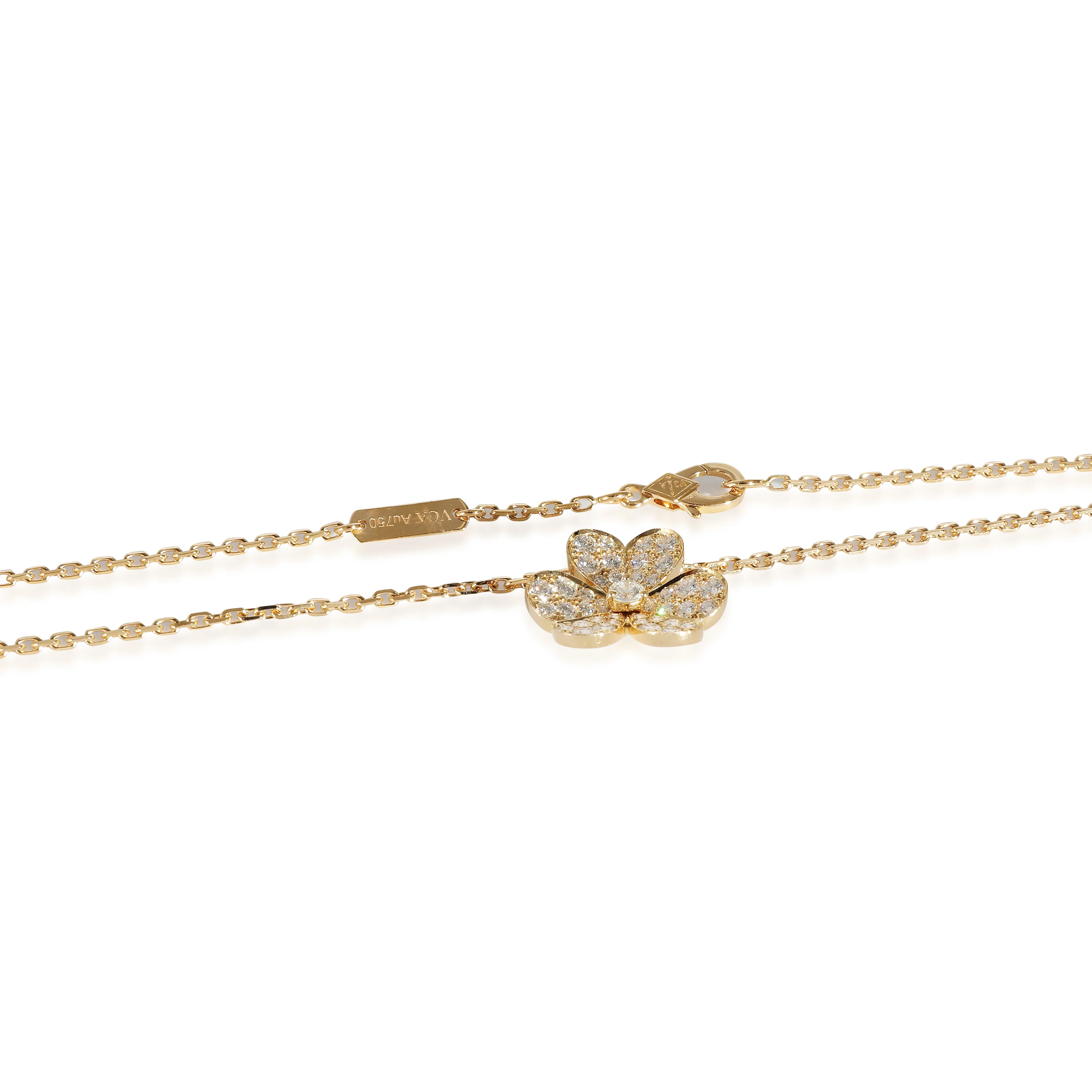 Van Cleef & Arpels Frivole Small Diamond Pendant in 18K Yellow Gold - Image 3