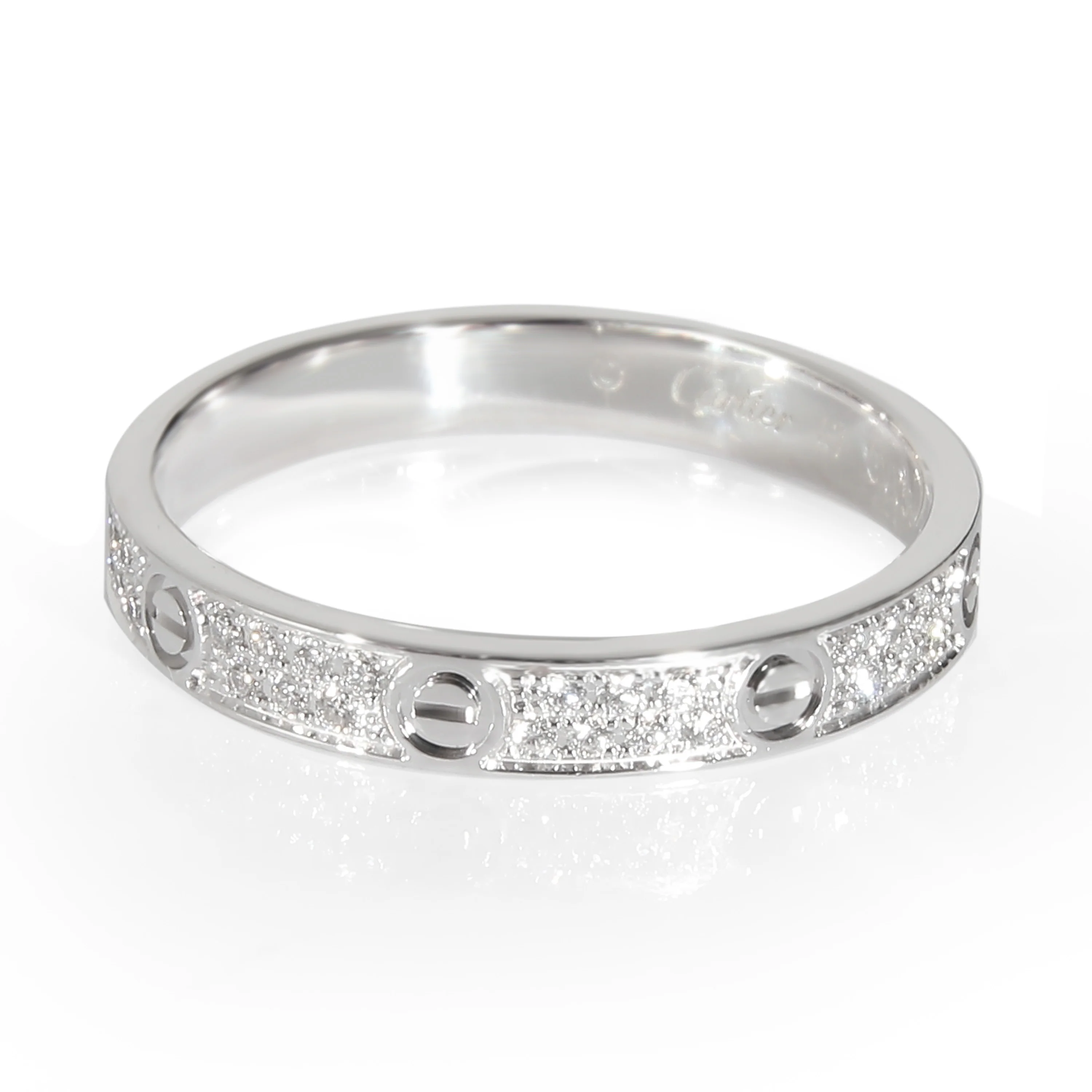 White Gold Mini Model Love Ring - Image 2