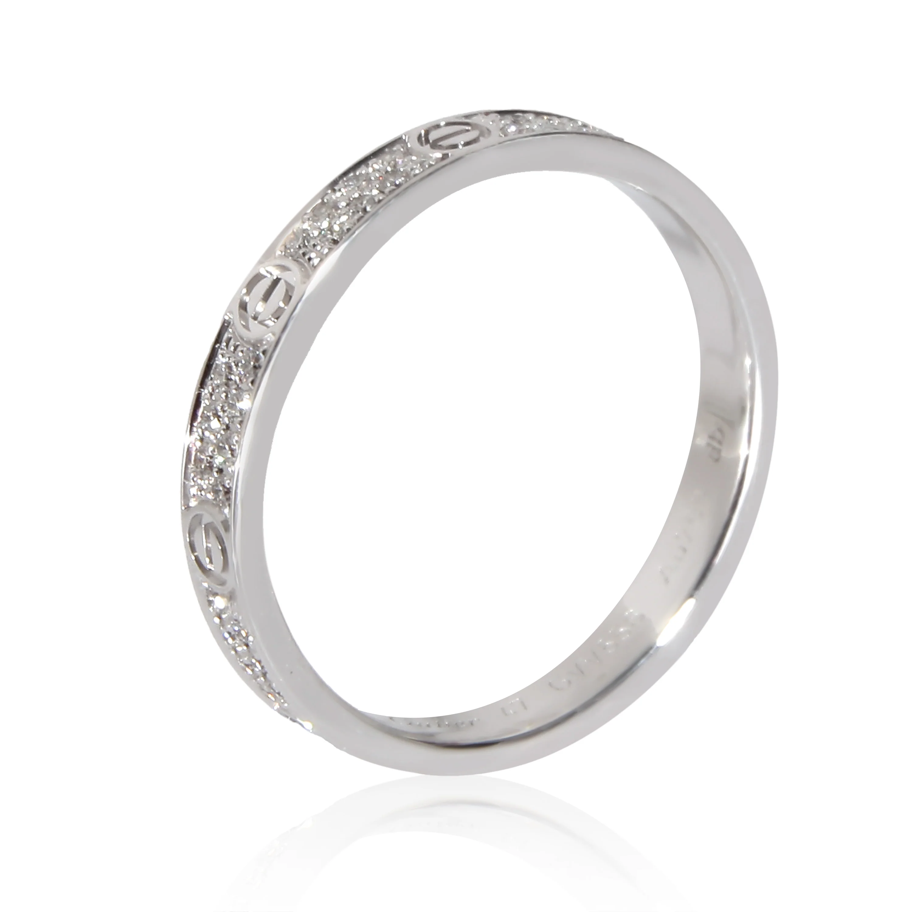 White Gold Mini Model Love Ring - Image 3