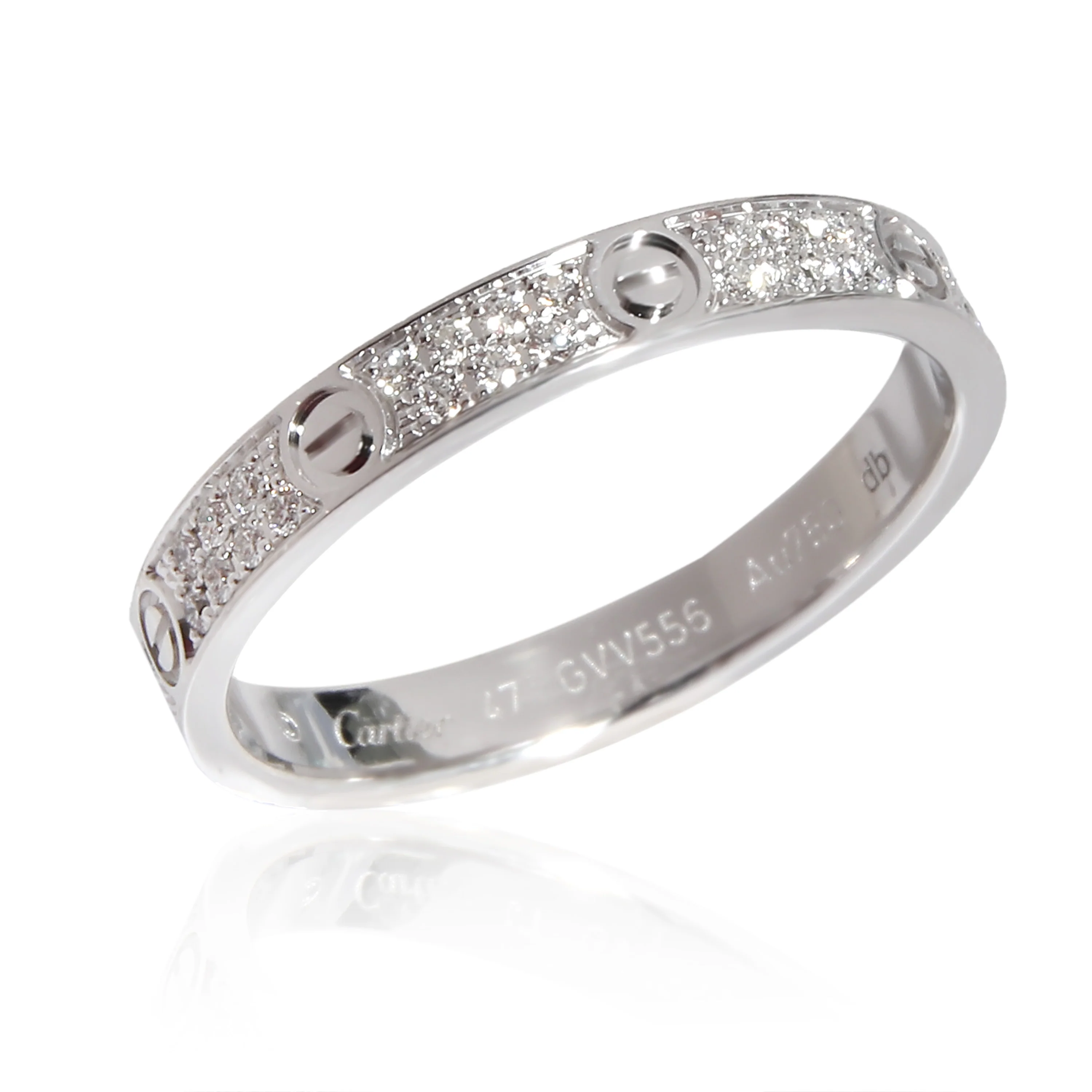 White Gold Mini Model Love Ring - Image 5