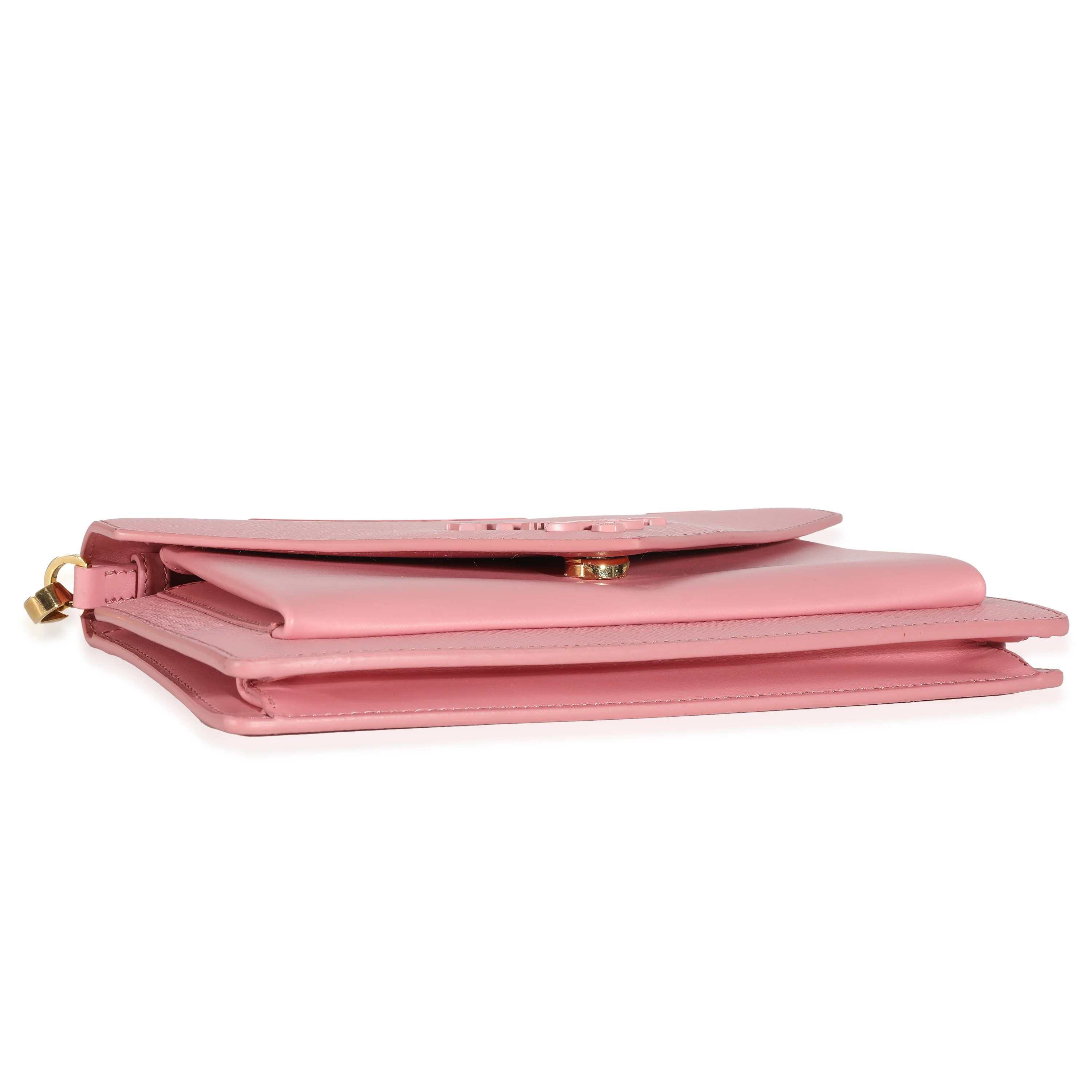 Prada Pink Saffiano Leather Mini Envelope Bag - Image 5