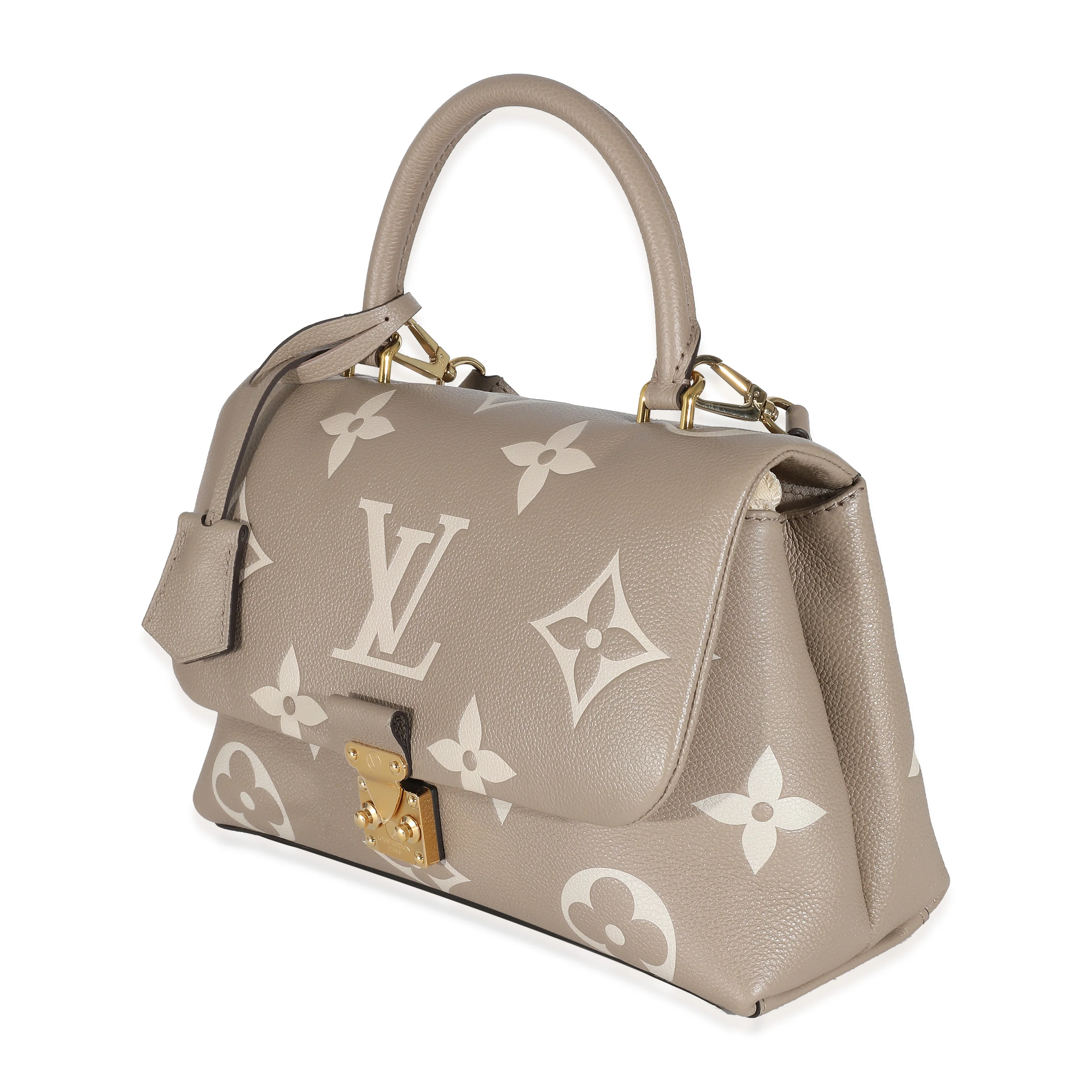 Louis Vuitton Dove Gray Crème Beige Empreinte Madeleine MM - Image 2