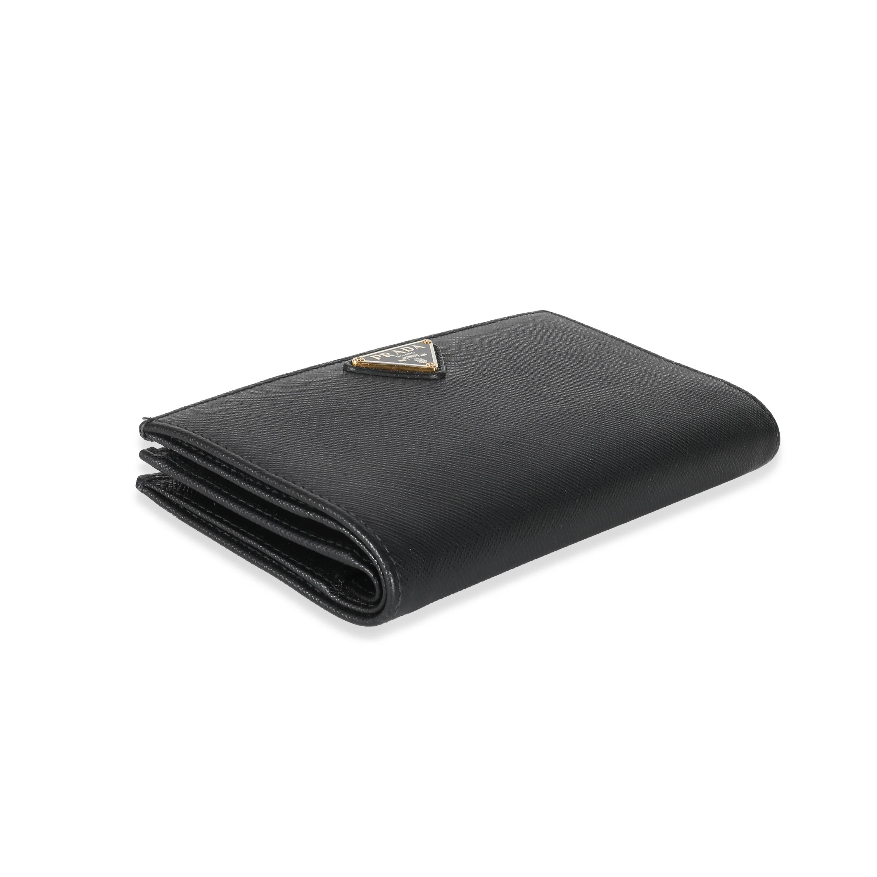 Prada Black Saffiano Leather Large Wallet - Image 4