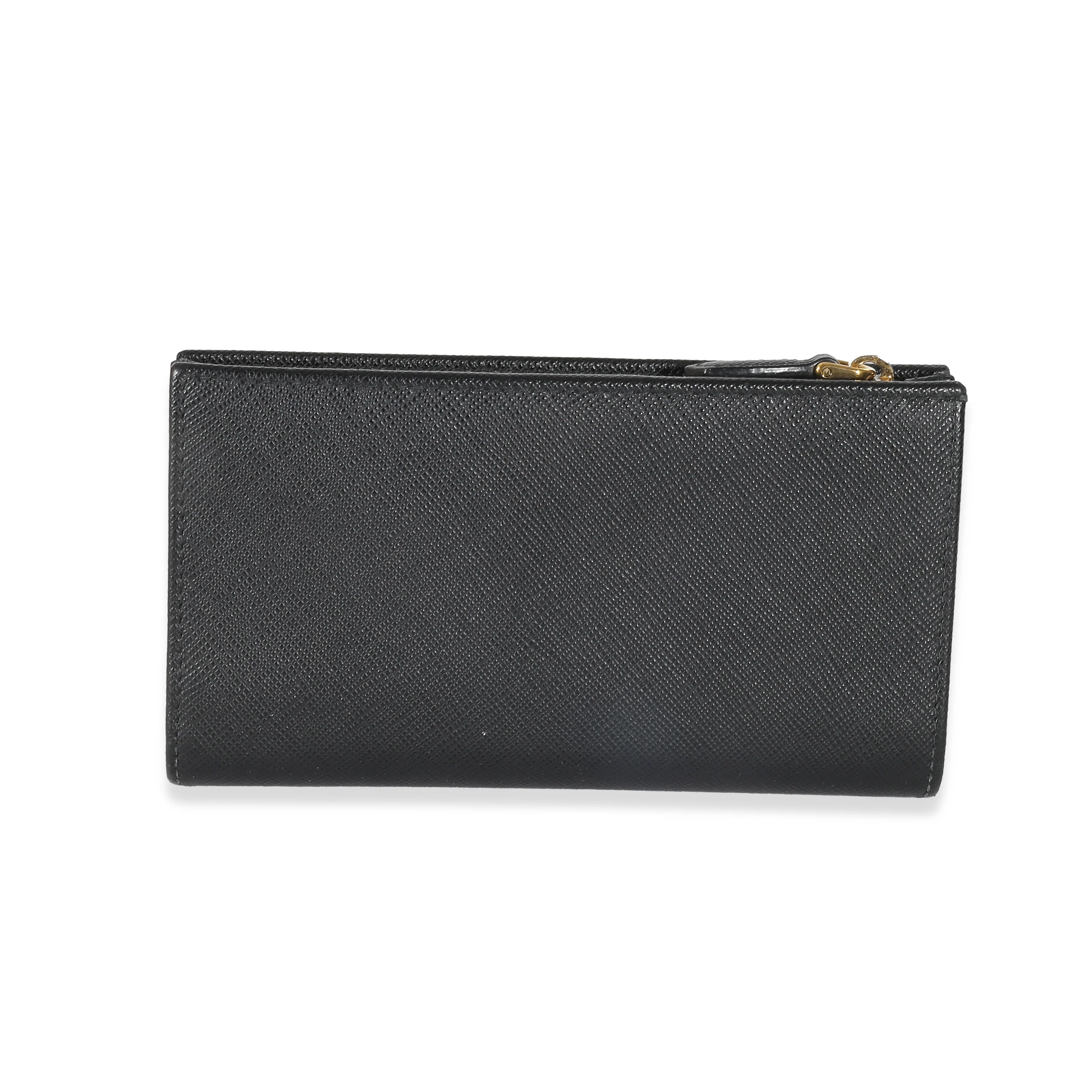 Prada Black Saffiano Leather Large Wallet - Image 5