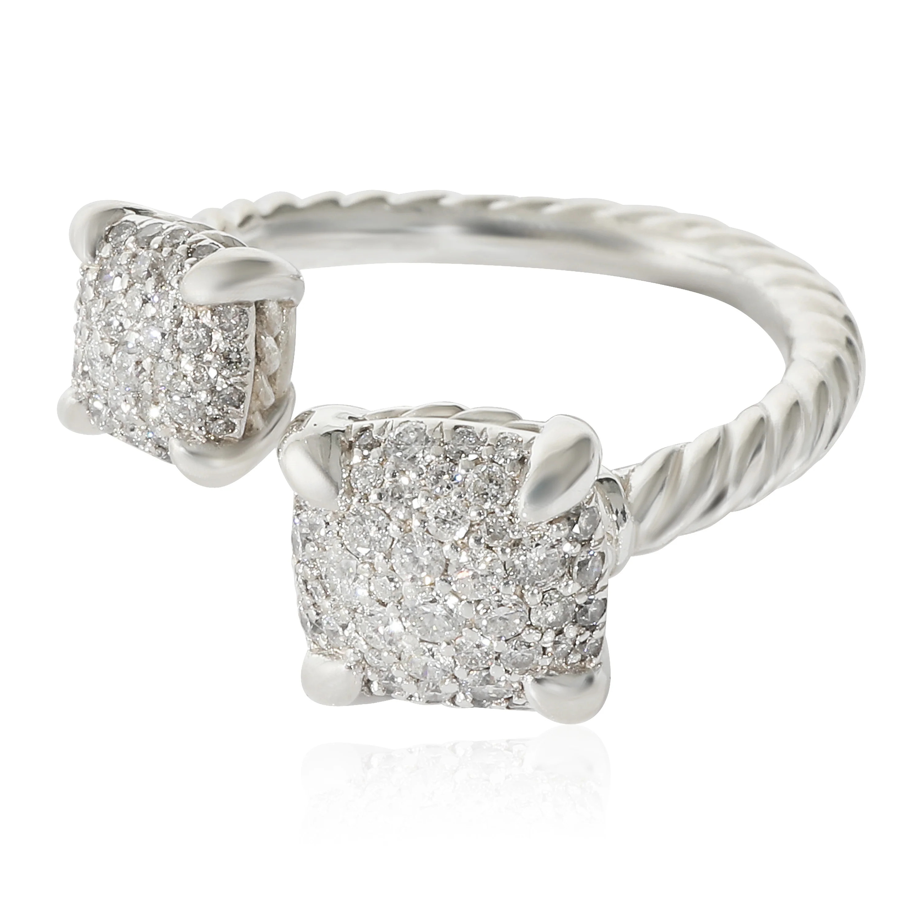 Chatelaine Diamond Bypass Ring in Sterling Silver 0.62 CTW - Image 2