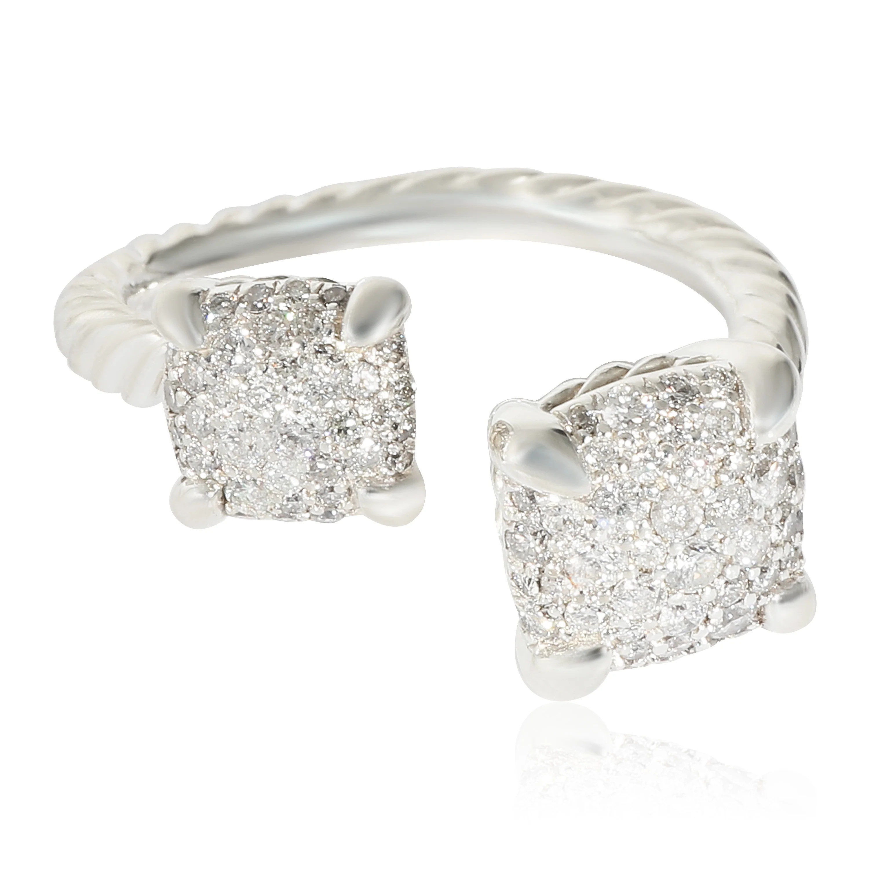 Chatelaine Diamond Bypass Ring in Sterling Silver 0.62 CTW - Image 3