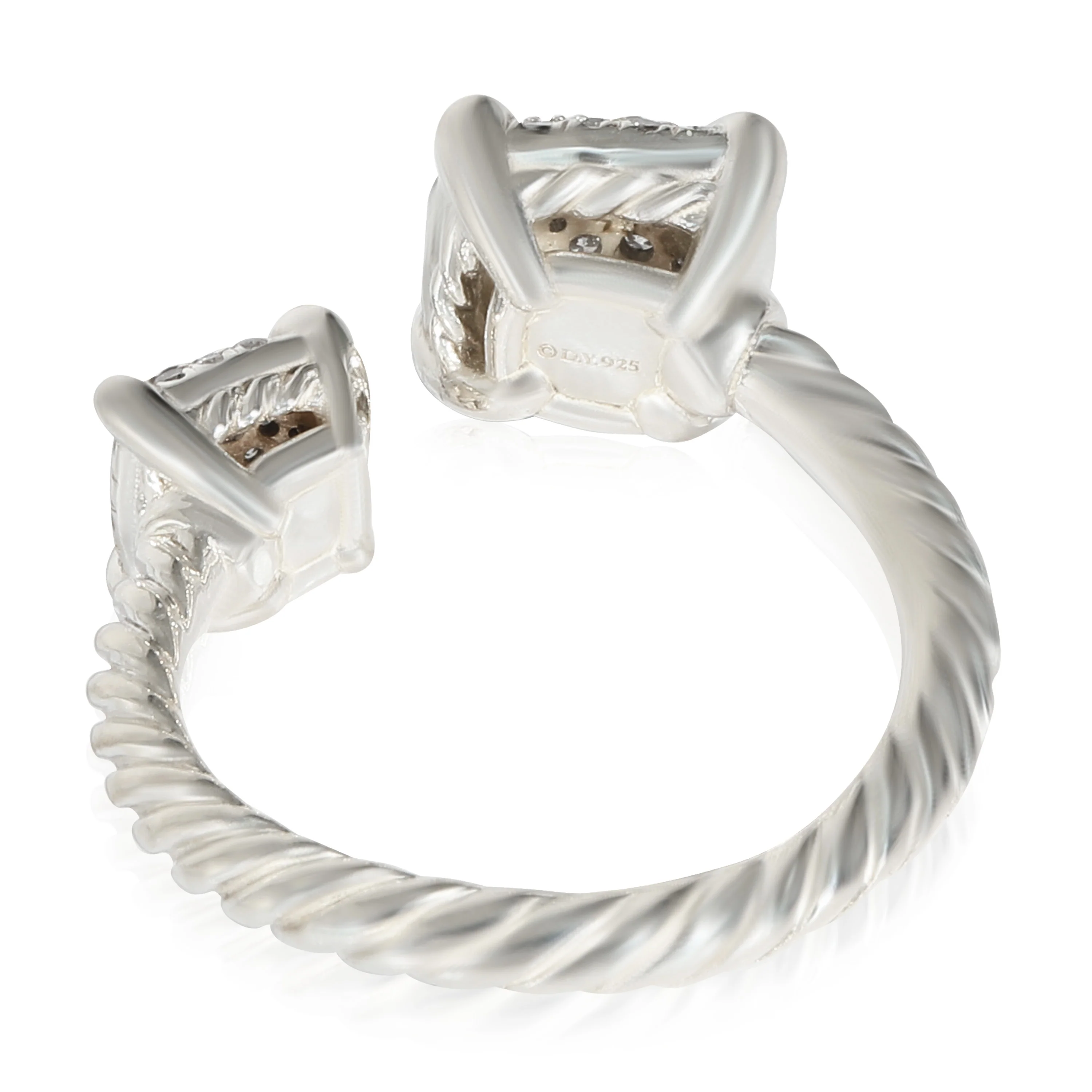 Chatelaine Diamond Bypass Ring in Sterling Silver 0.62 CTW - Image 6