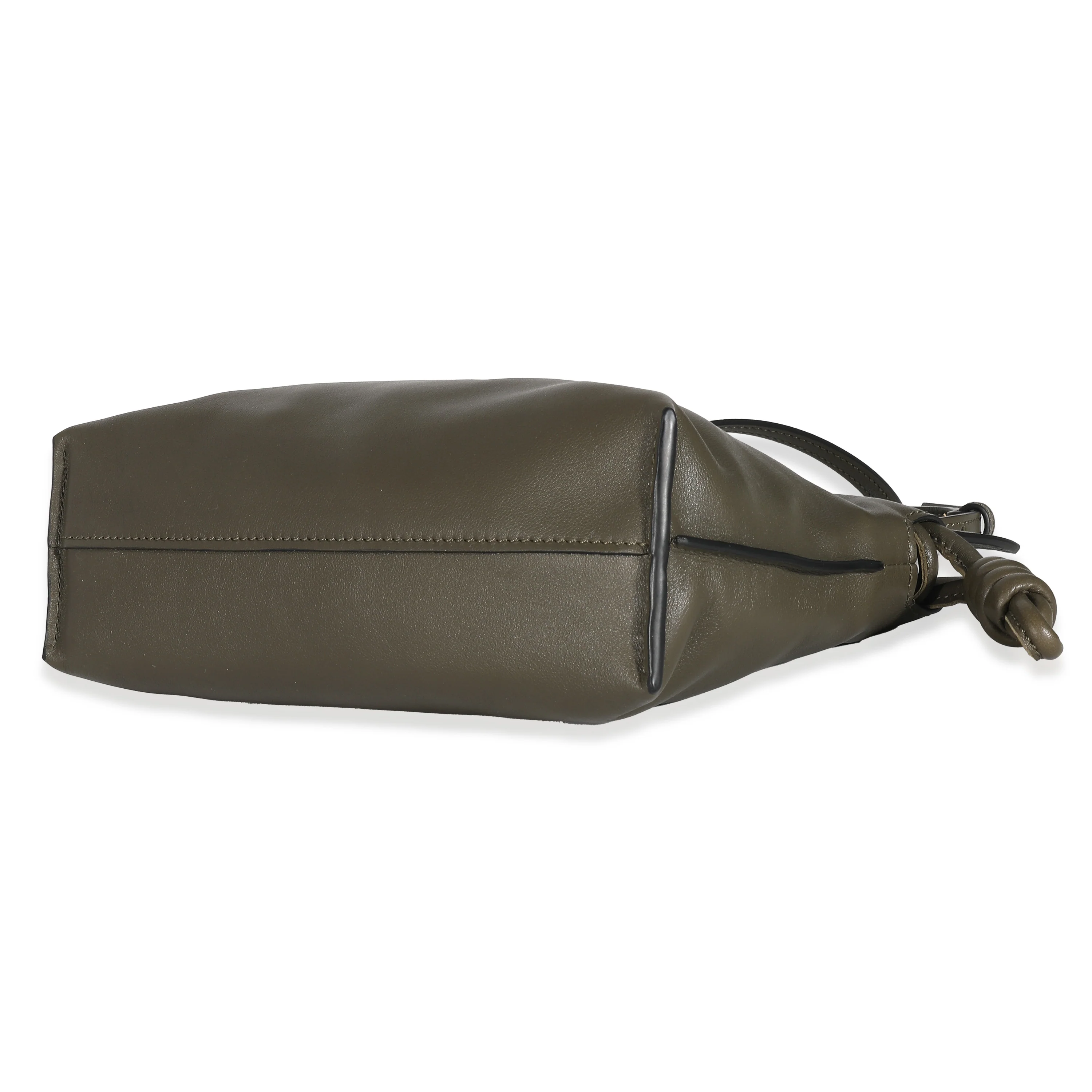 Loewe Khaki Nappa Calfskin Flamenco Clutch - Image 6