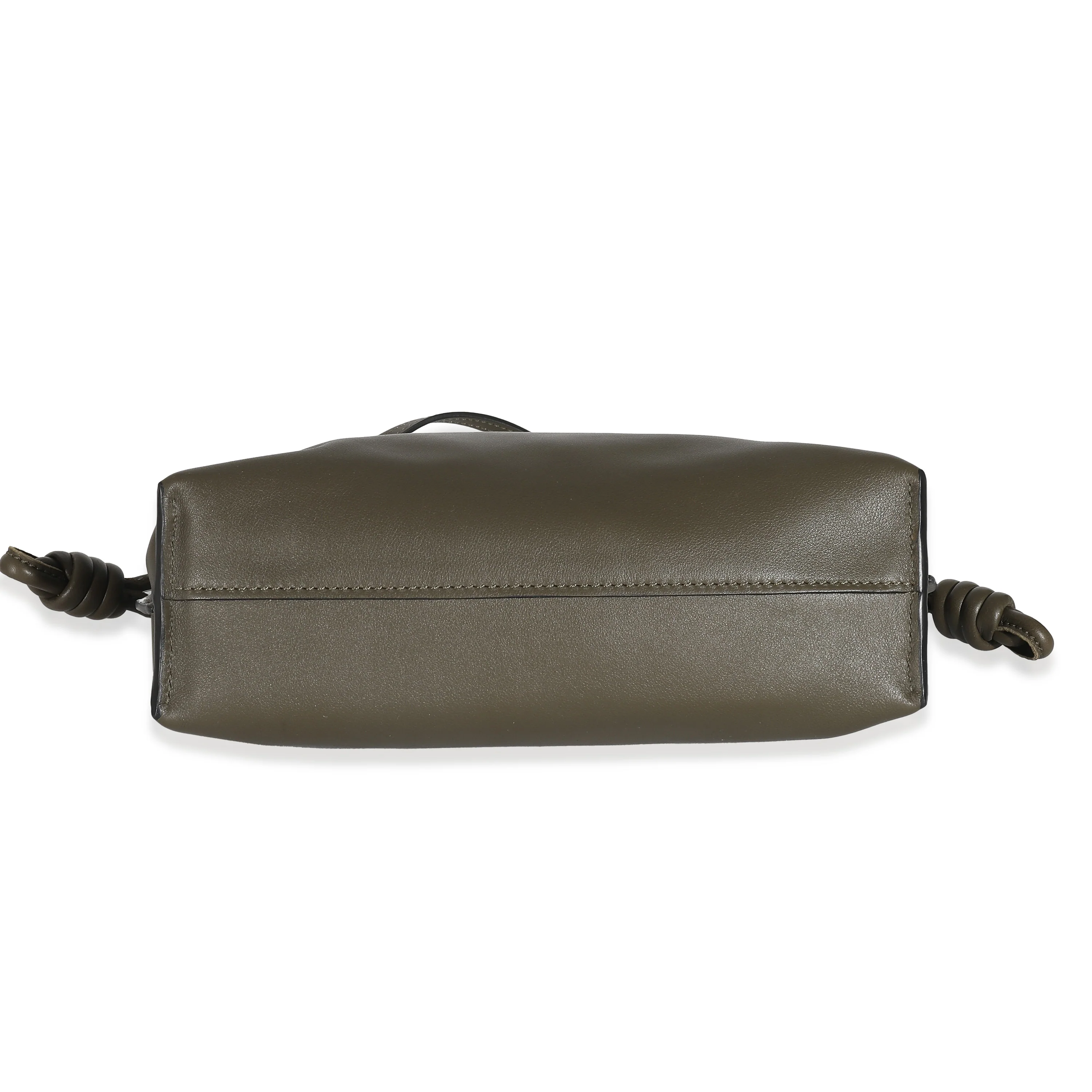Loewe Khaki Nappa Calfskin Flamenco Clutch - Image 7