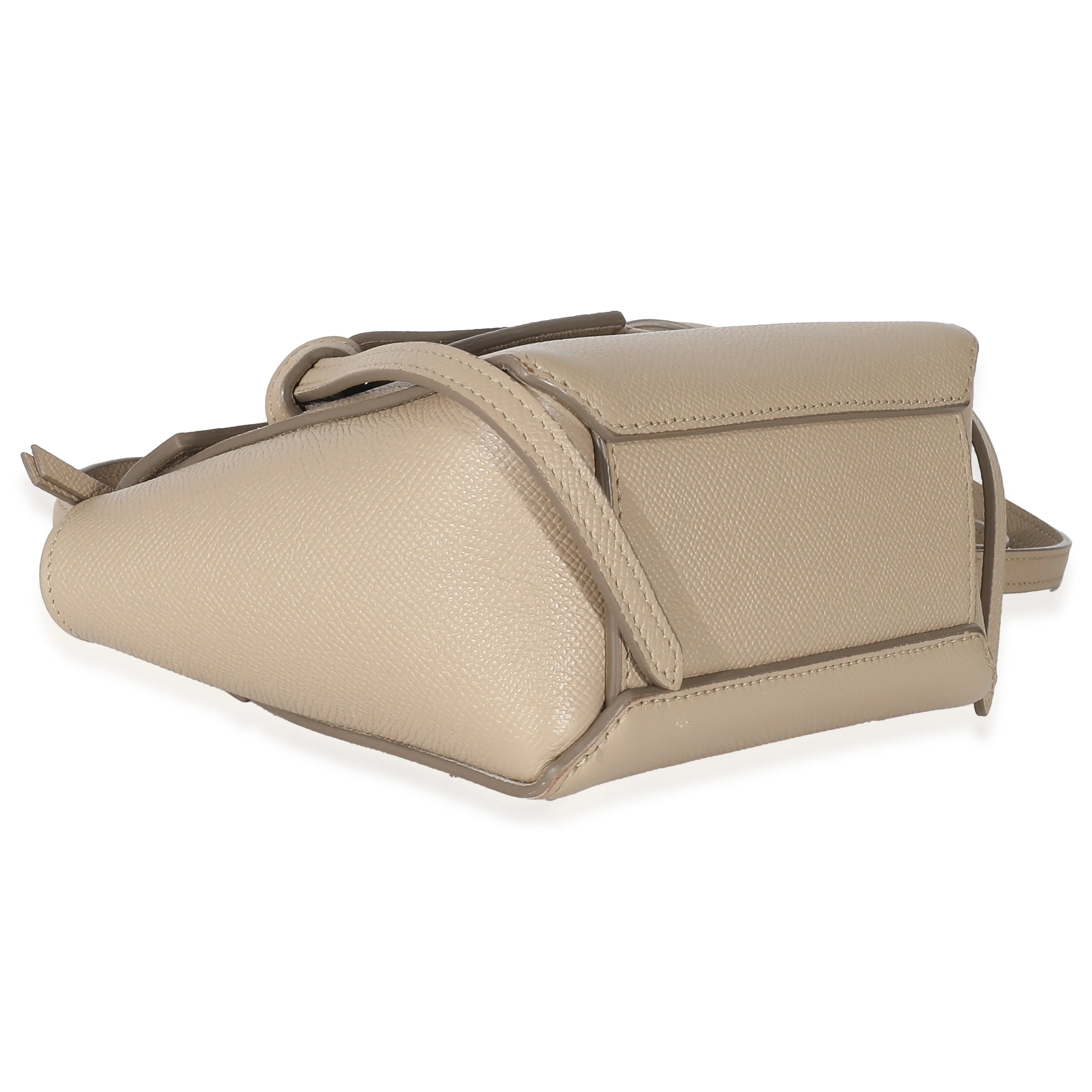 Celine Taupe Grained Calfskin Pico Belt Bag - Image 4