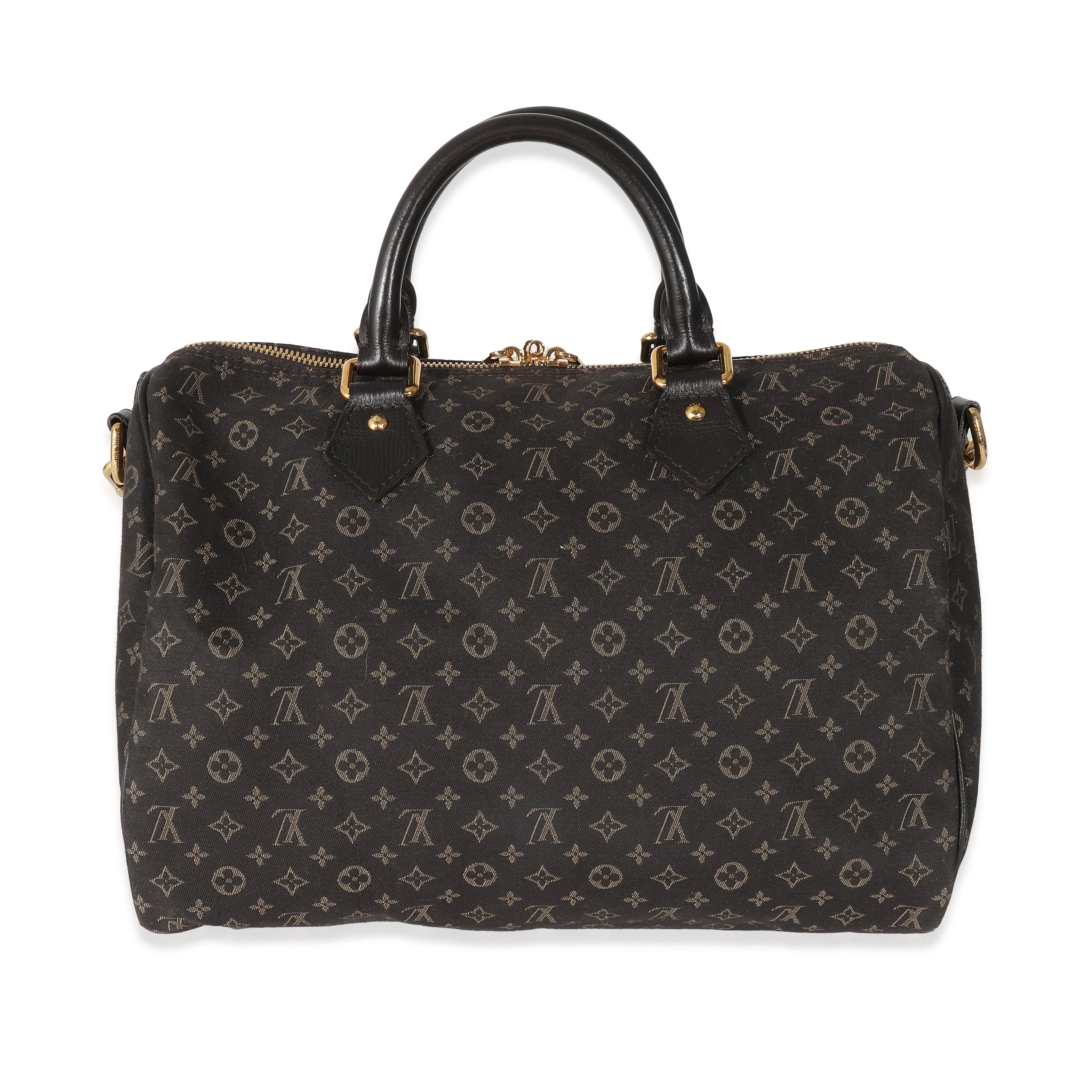 Louis Vuitton Brown Monogram Canvas Mini Lin Speedy Bandouliere 30 - Image 5