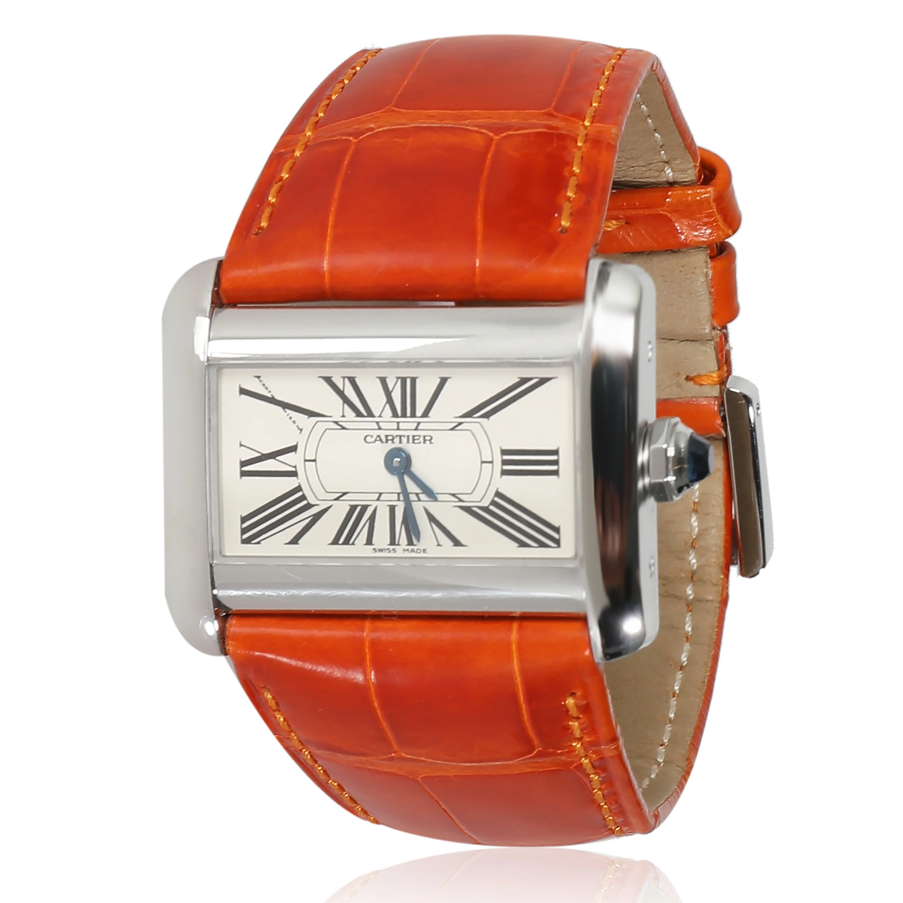 Tank Divan de Cartier W6300255 Womens Watch in Stainless Steel