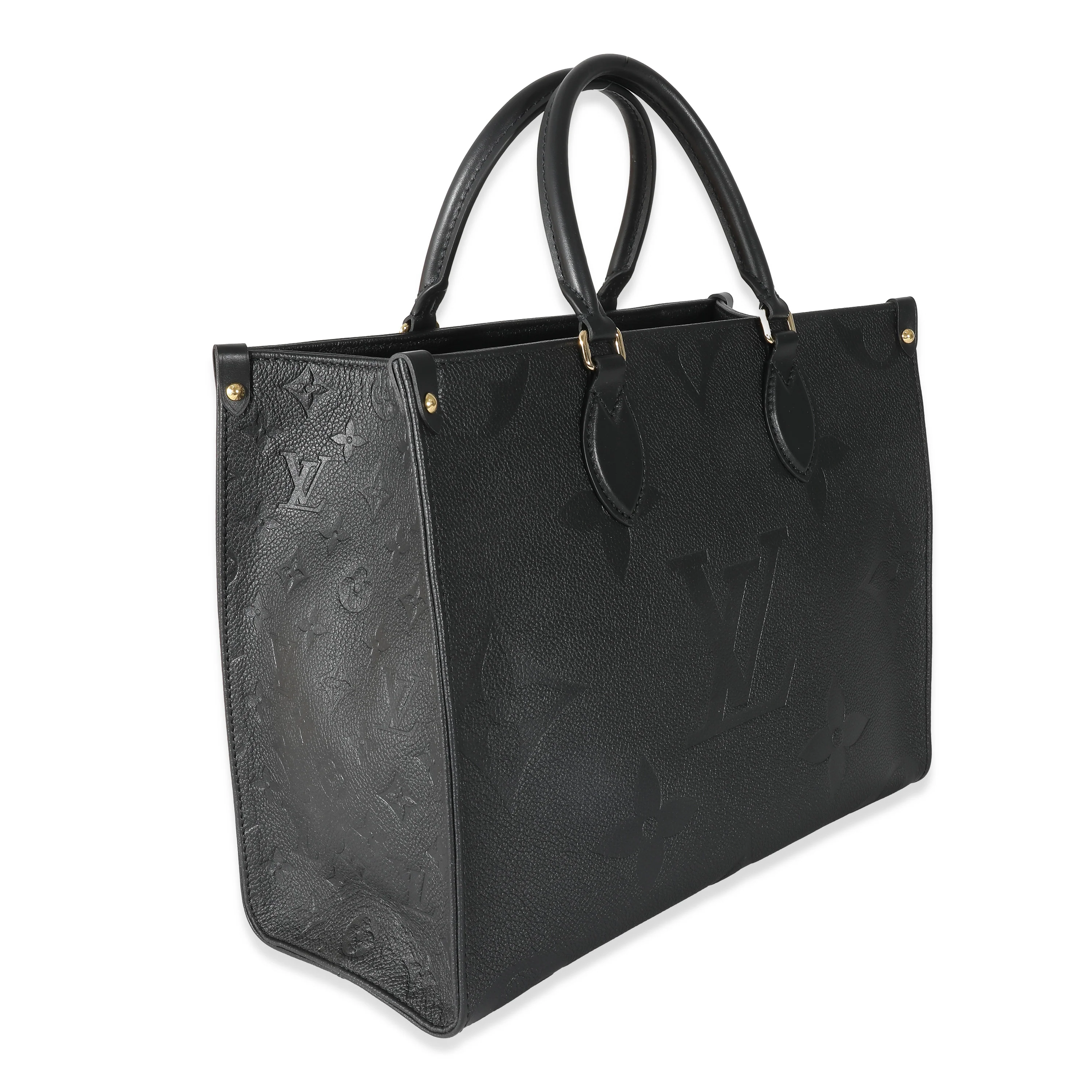 Louis Vuitton Black Monogram Giant Empreinte Onthego MM - Image 5