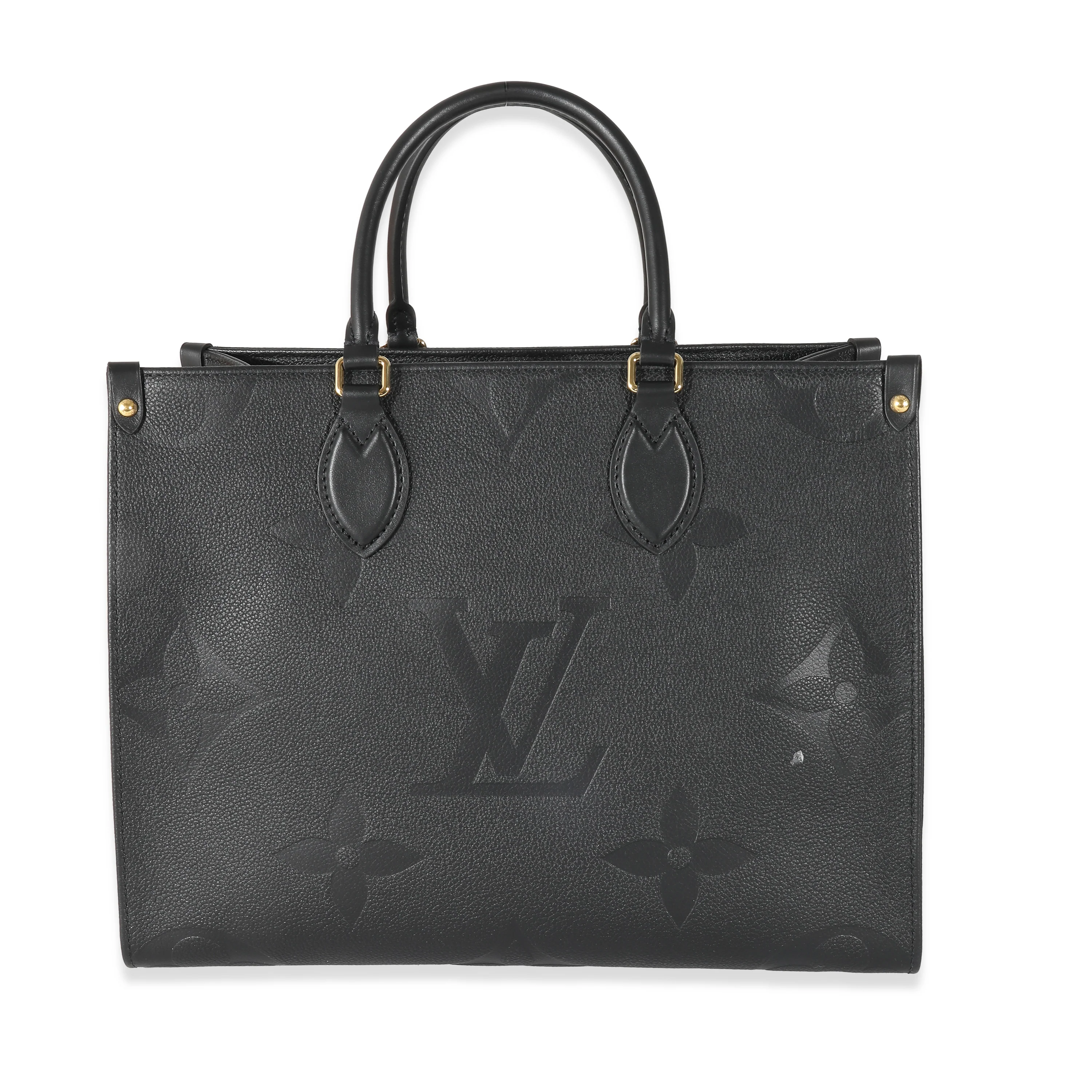Louis Vuitton Black Monogram Giant Empreinte Onthego MM - Image 7