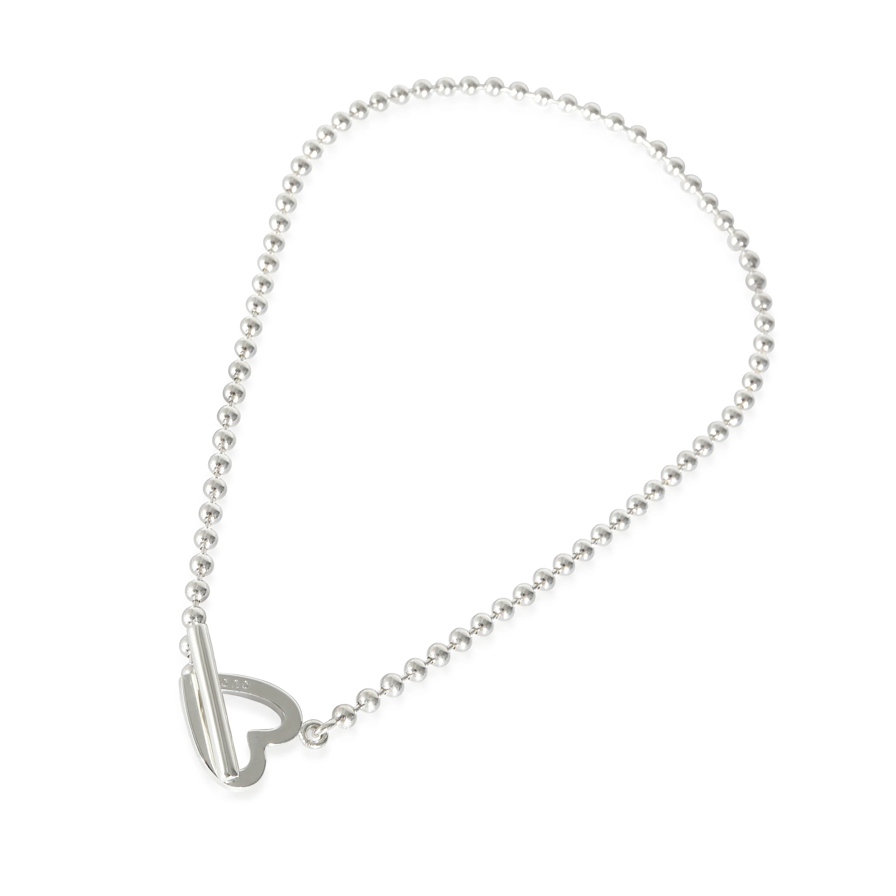 Gucci Heart Toggle Necklace in Sterling Silver - Image 2