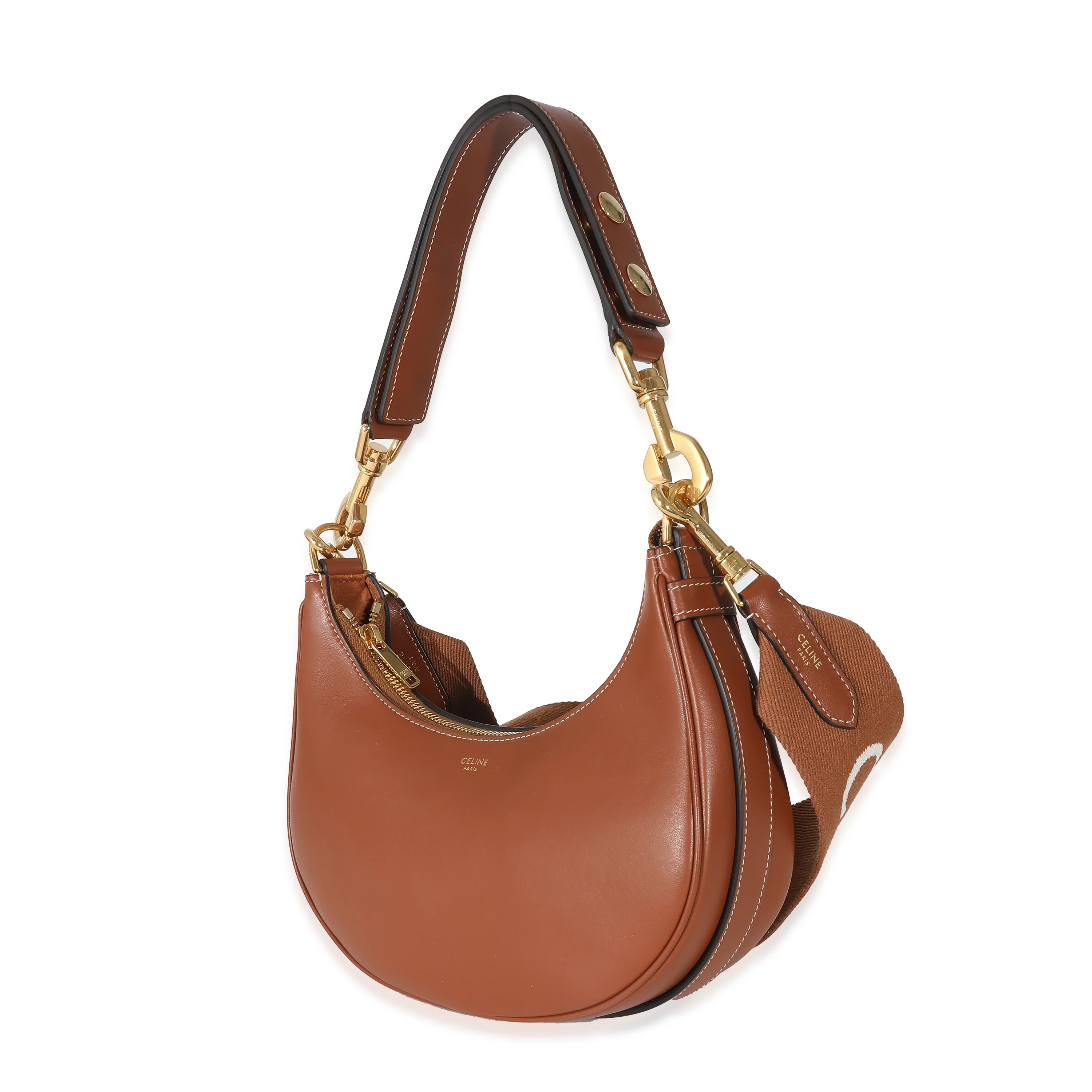 Celine Tan Smooth Calfskin Medium Ava Strap Bag - Image 2