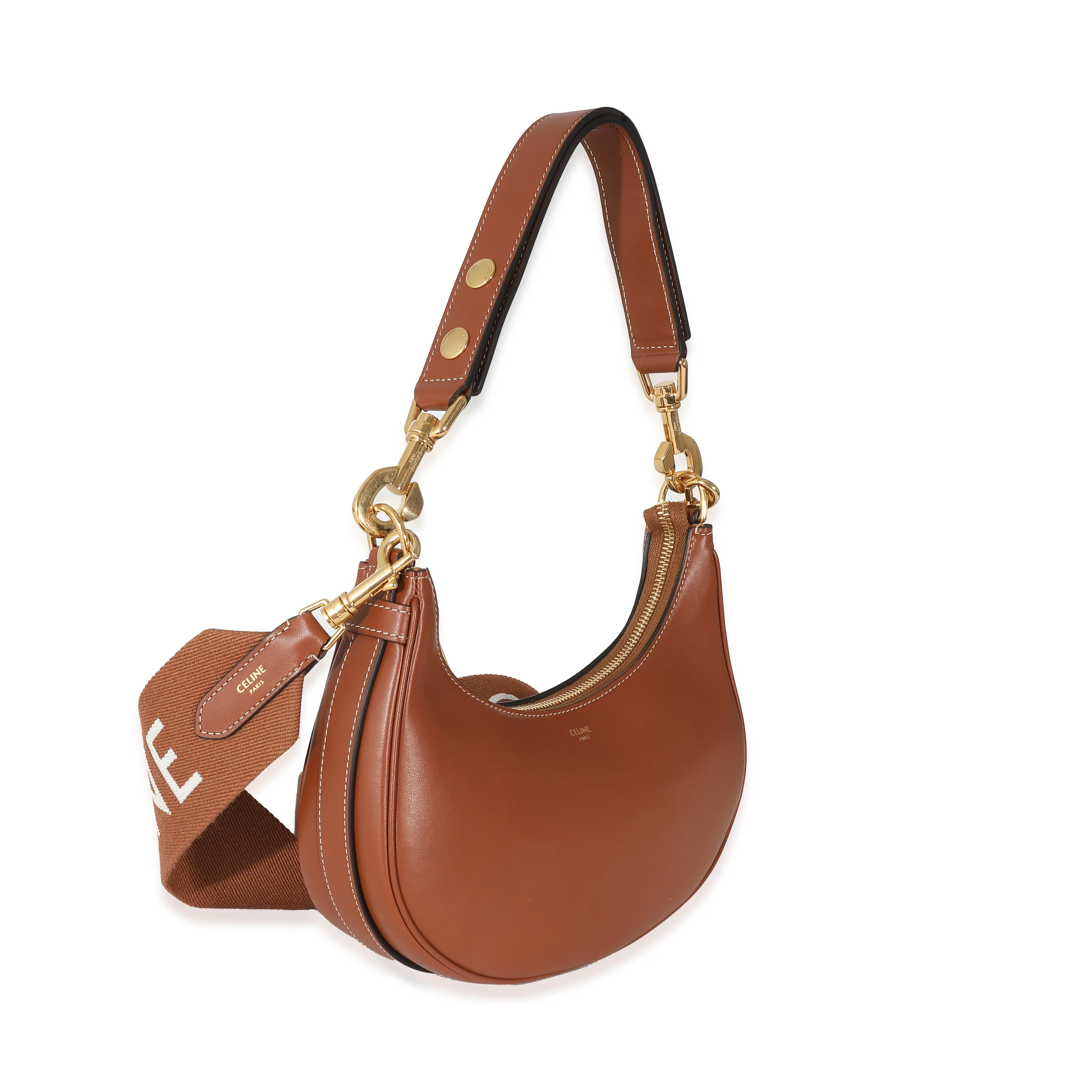 Celine Tan Smooth Calfskin Medium Ava Strap Bag - Image 3