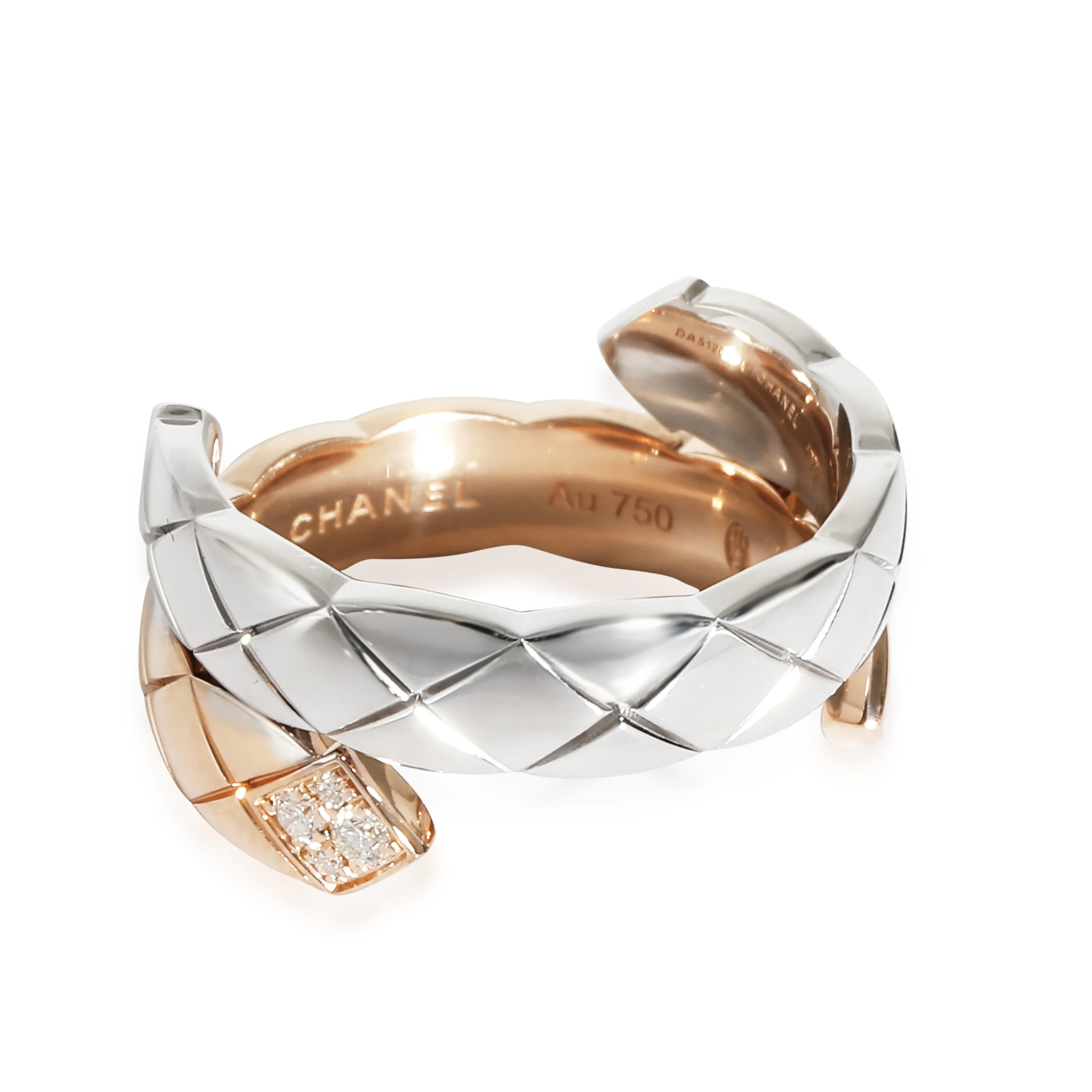 Coco Crush Diamond Ring in 18k 2 Tone Gold 0.1 CTW - Image 3