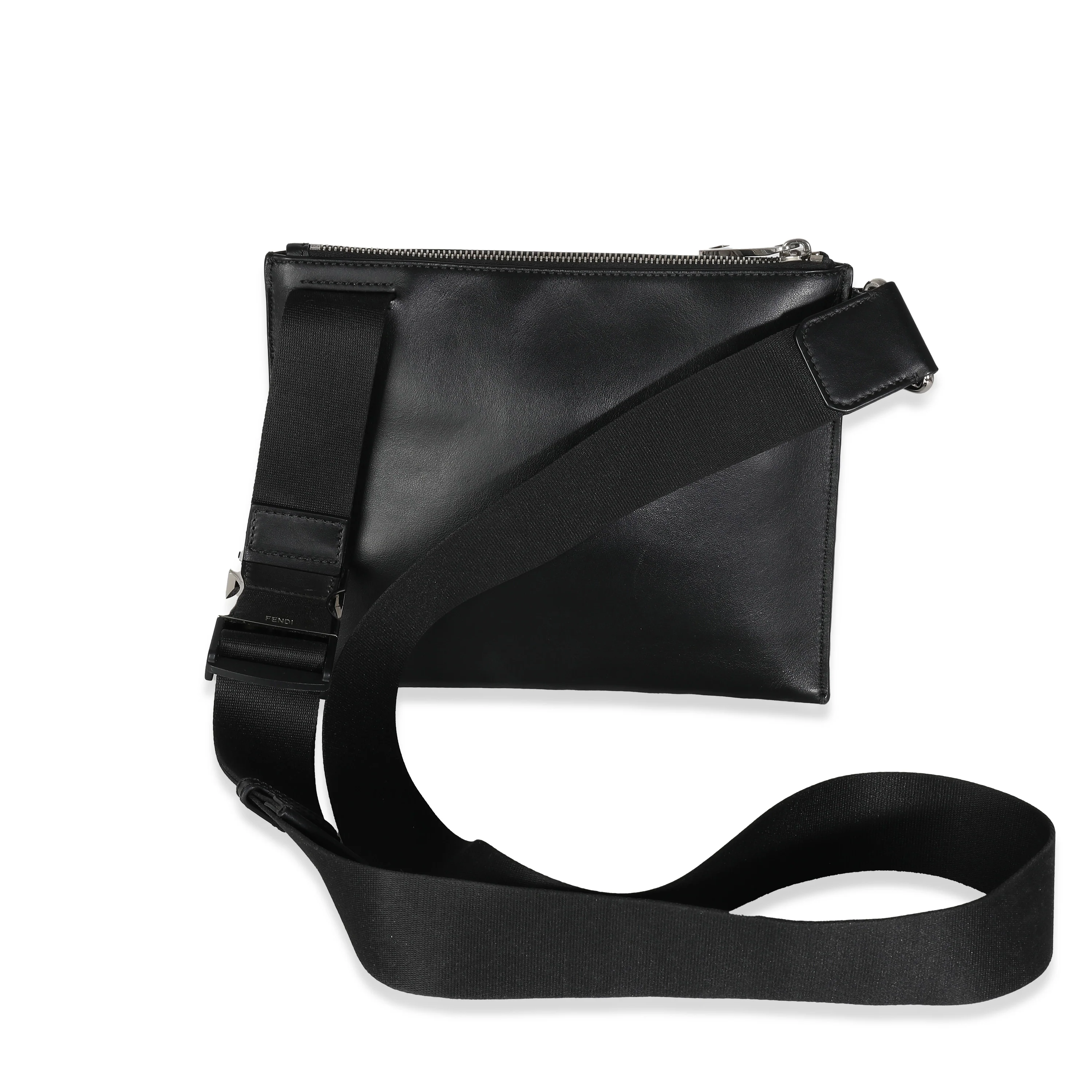 Fendi Bi-Color Vitello Century FF 1974 Embossed Messenger - Image 4