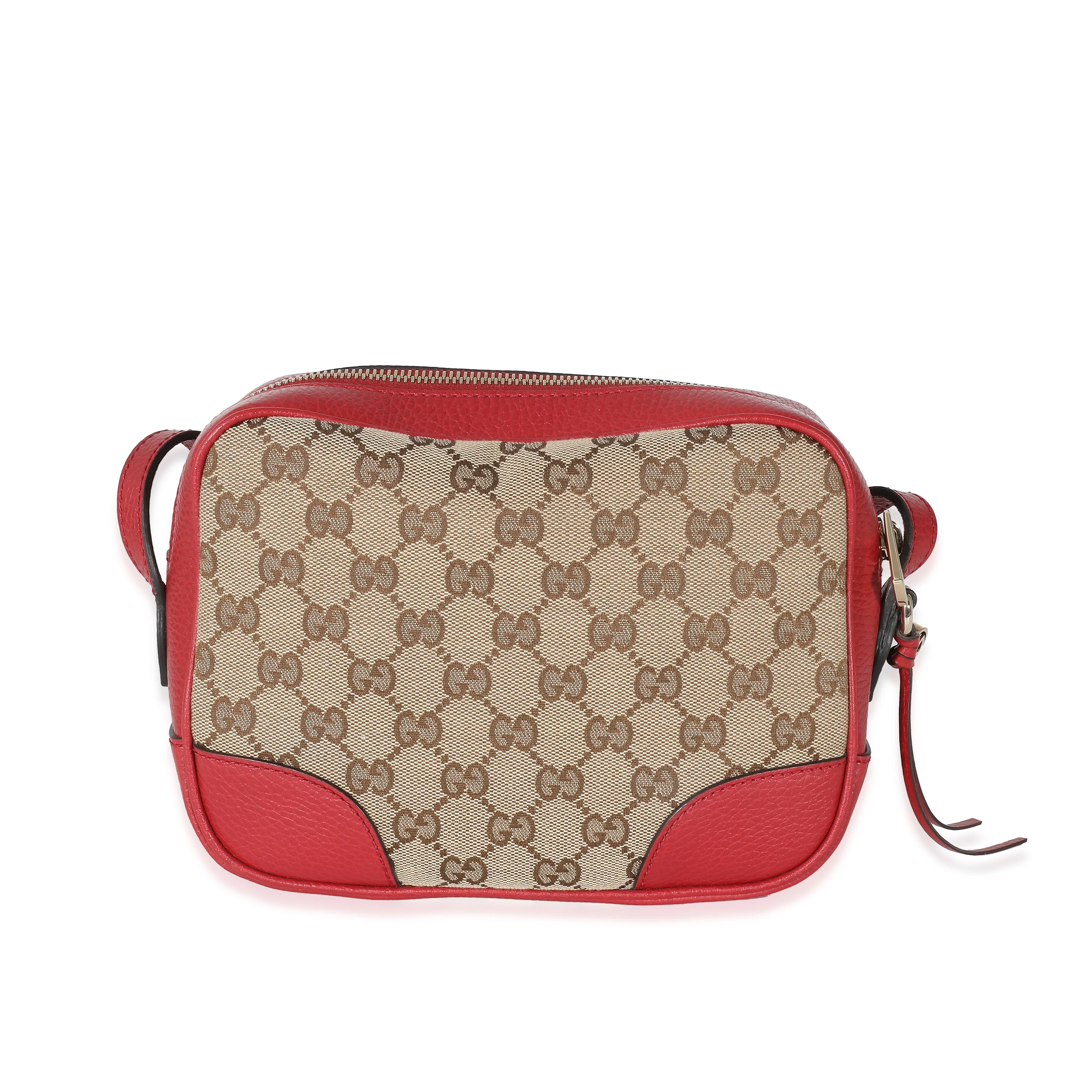 Gucci Red GG Canvas Bree Crossbody