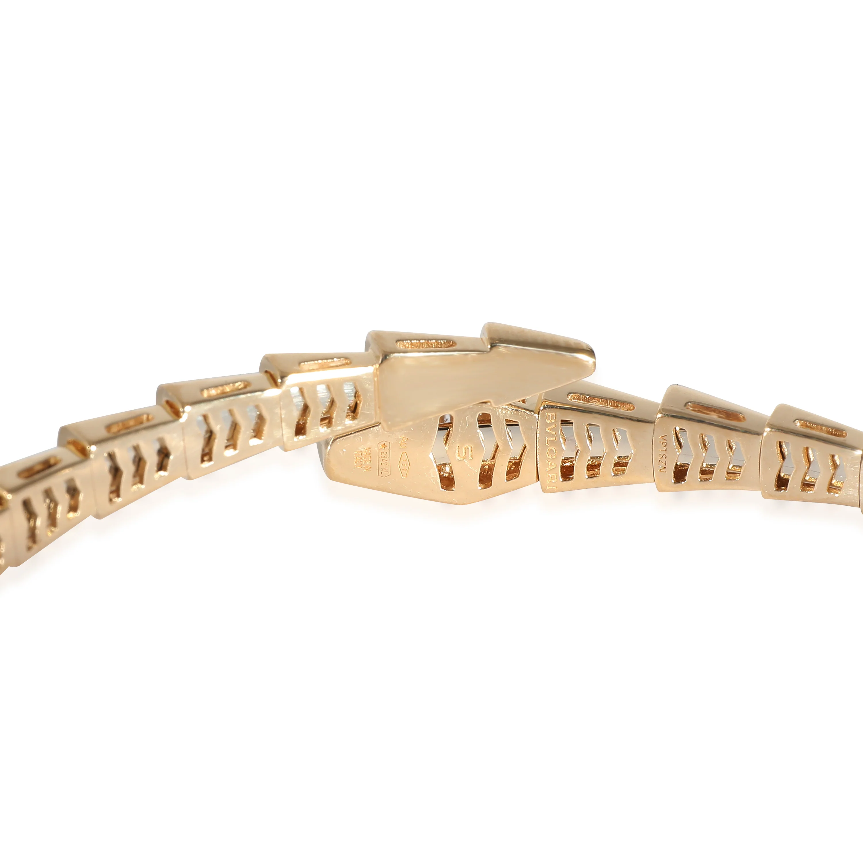 BVLGARI Serpenti Diamond Bracelet in 18K Yellow Gold 0.47 CTW - Image 4