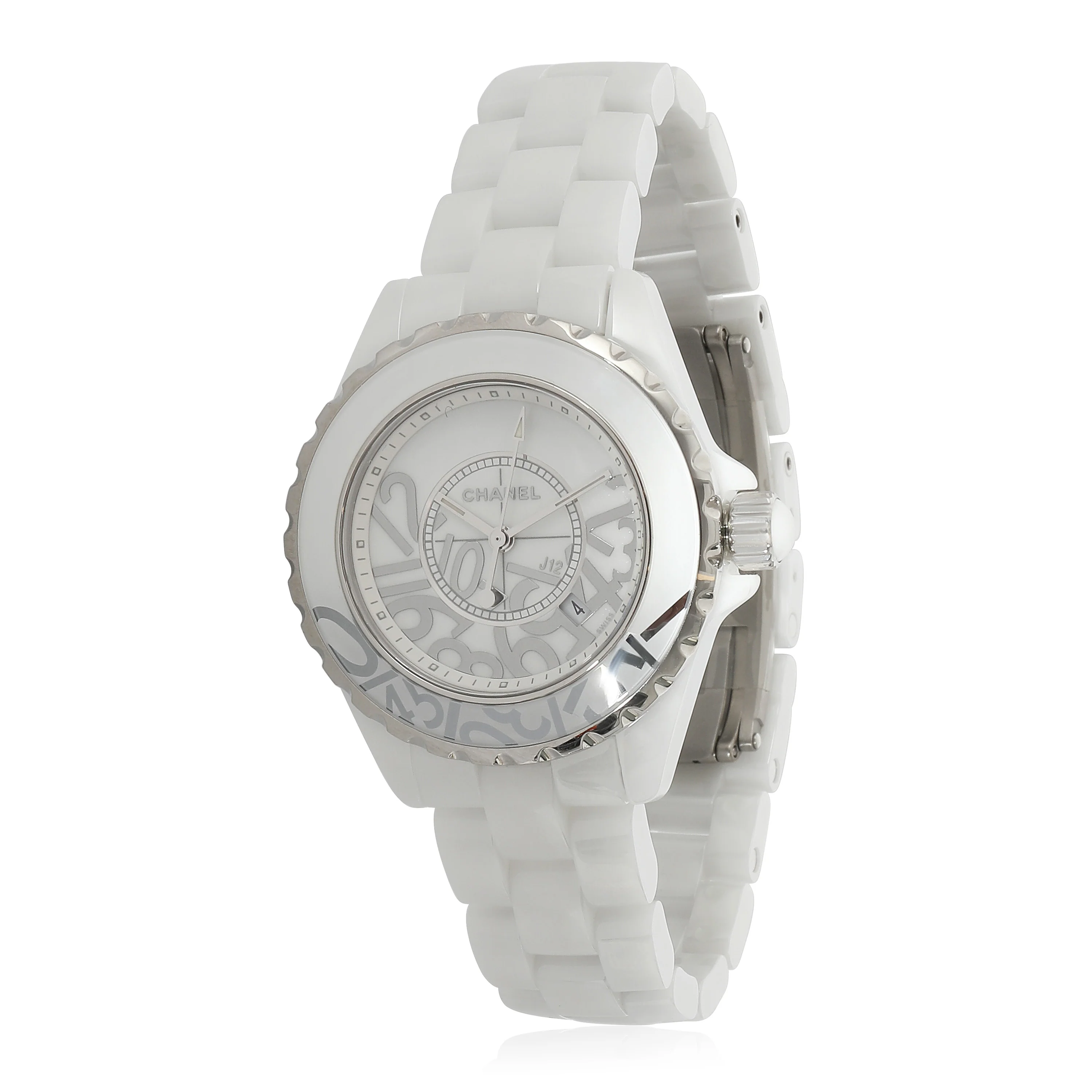 Chanel J-12 Graffiti H5239 Womens Watch in Ceramic