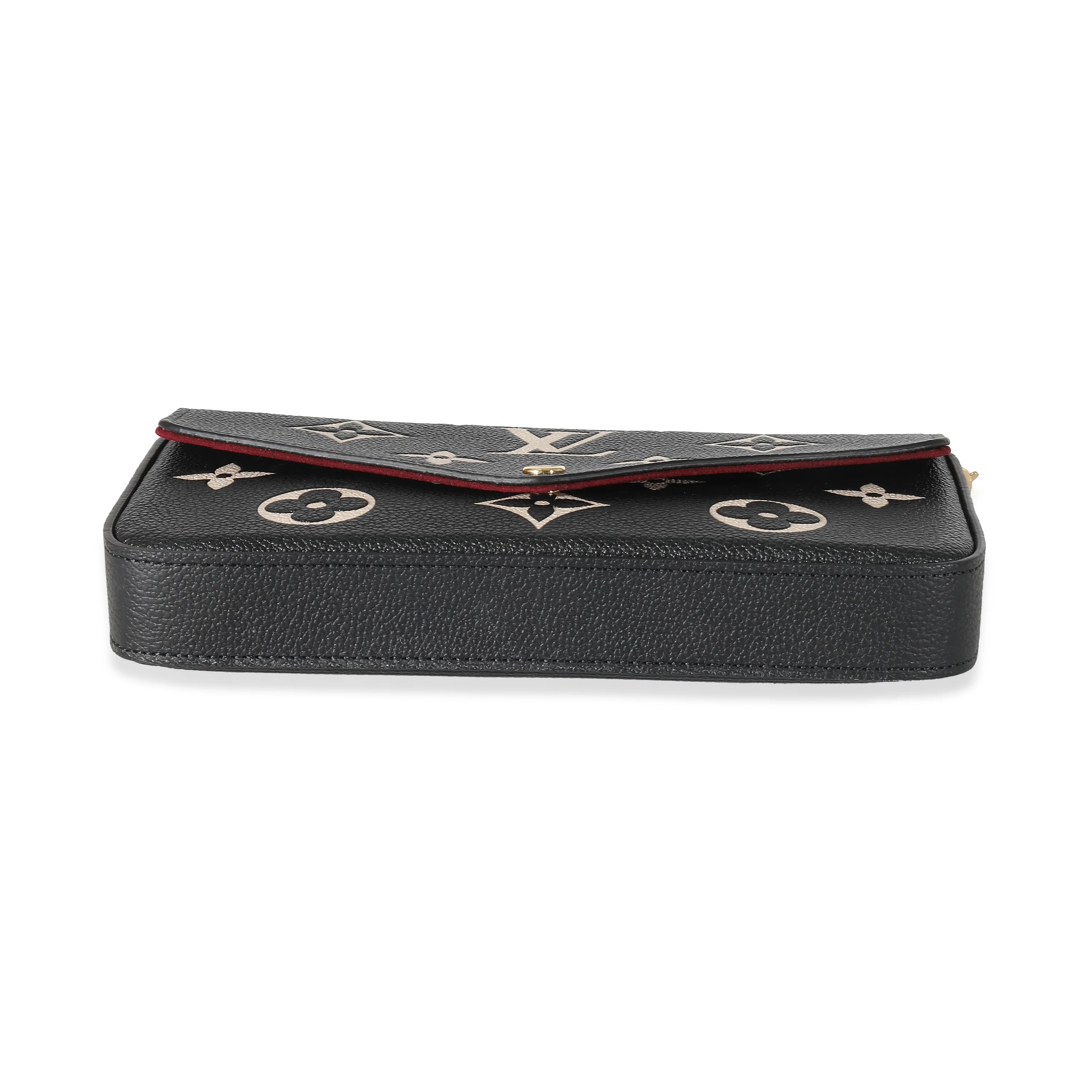 Louis Vuitton Black Beige Bicolor Giant Empreinte Félicie Pochette - Image 5