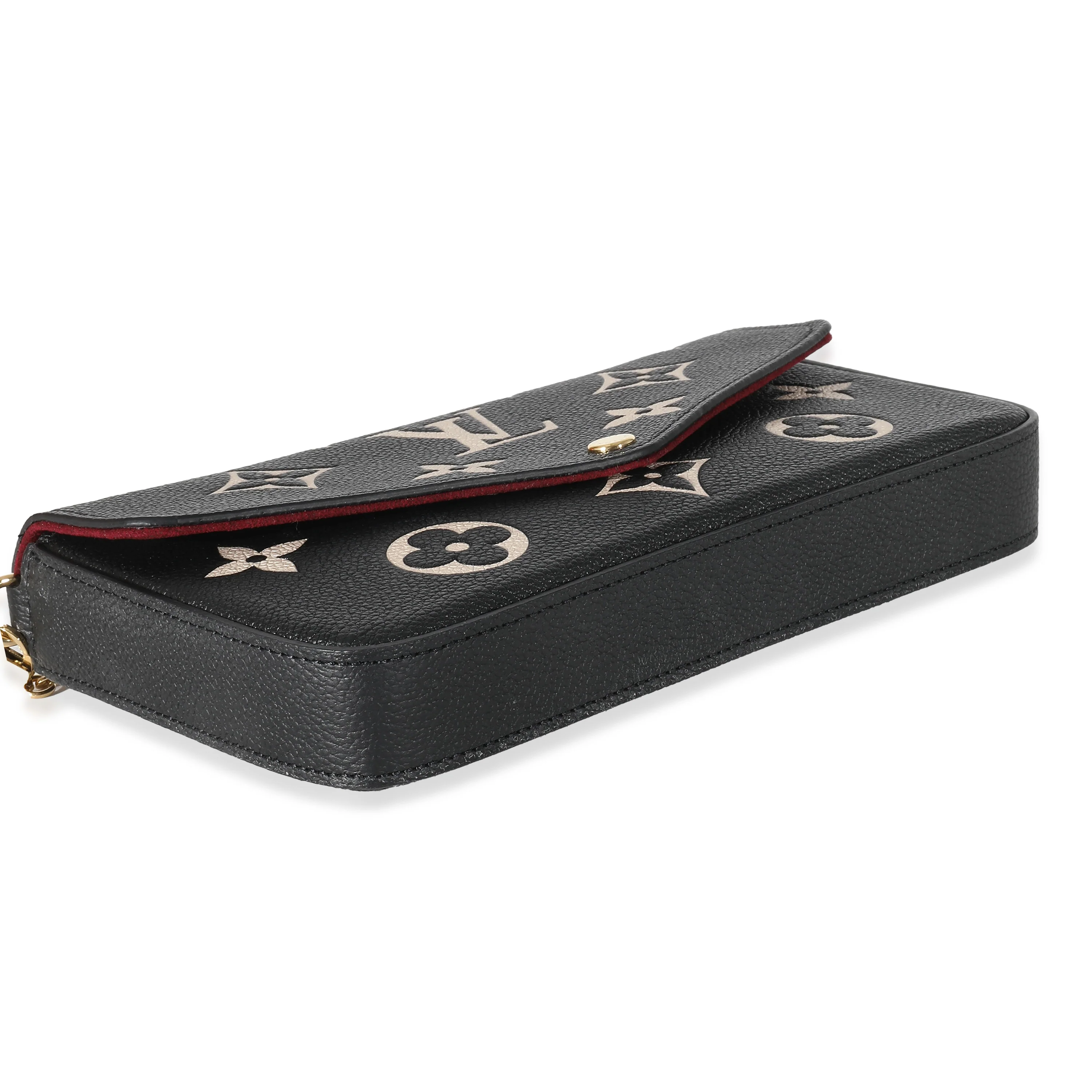 Louis Vuitton Black Beige Bicolor Giant Empreinte Félicie Pochette - Image 6