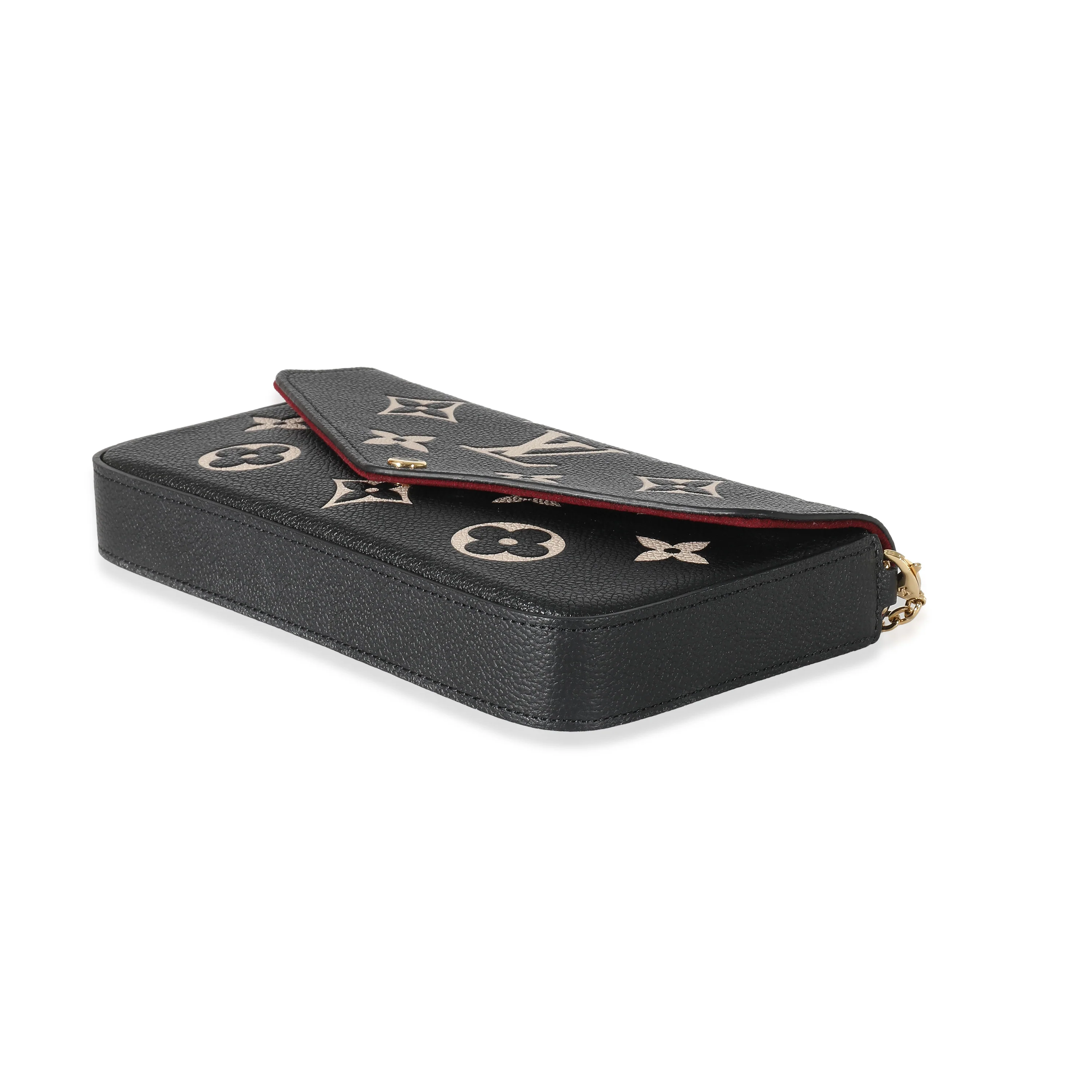 Louis Vuitton Black Beige Bicolor Giant Empreinte Félicie Pochette - Image 7