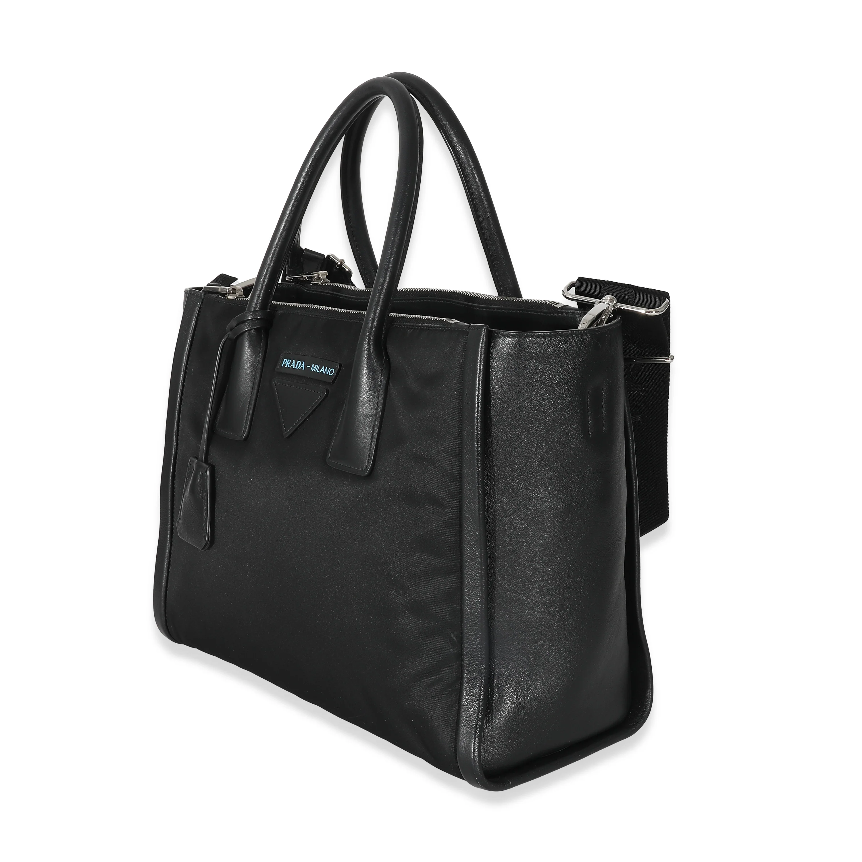 Prada Black Tessuto Nylon Grace Concept Tote - Image 2