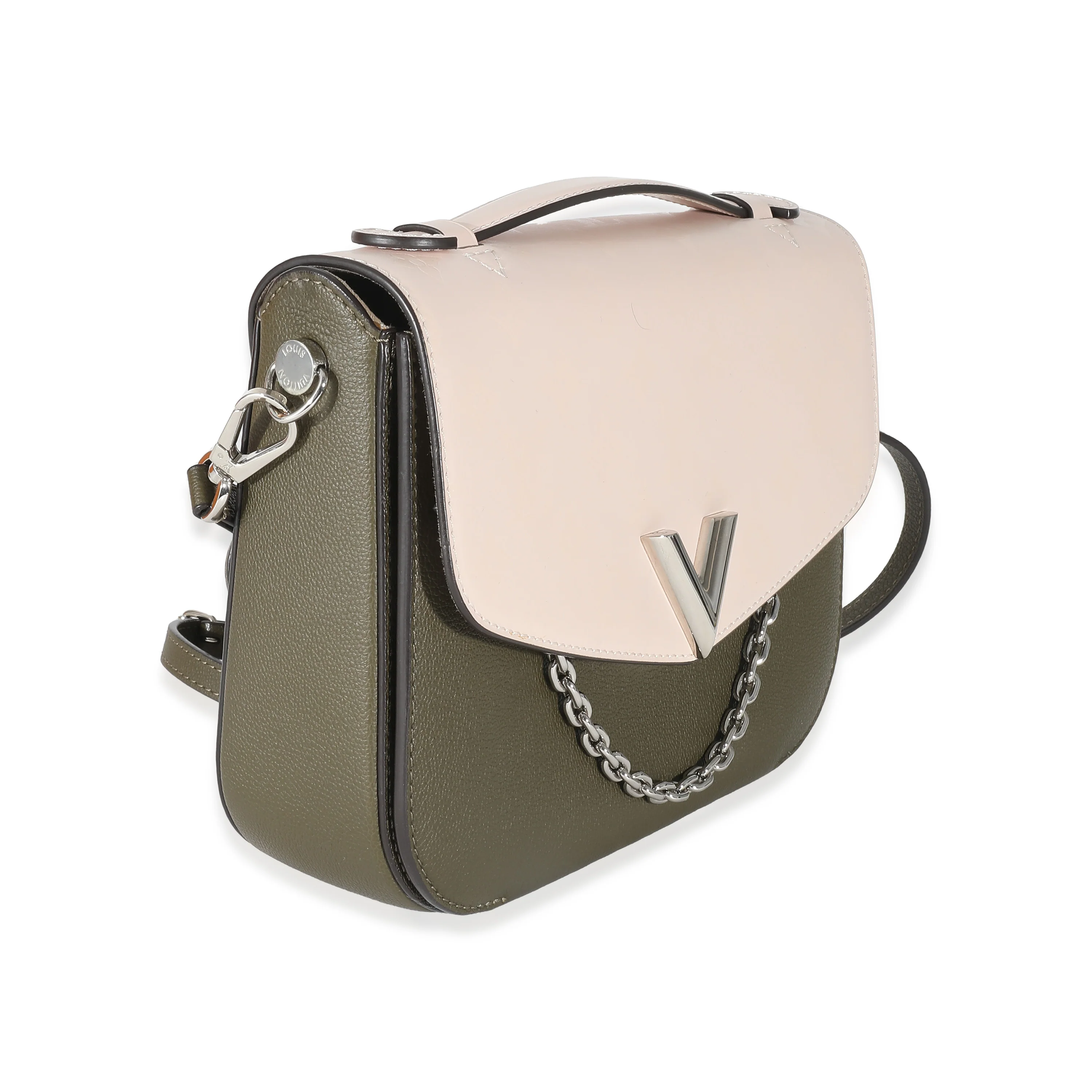 Louis Vuitton Khaki Pink Monogram Calfskin Very Messenger - Image 6