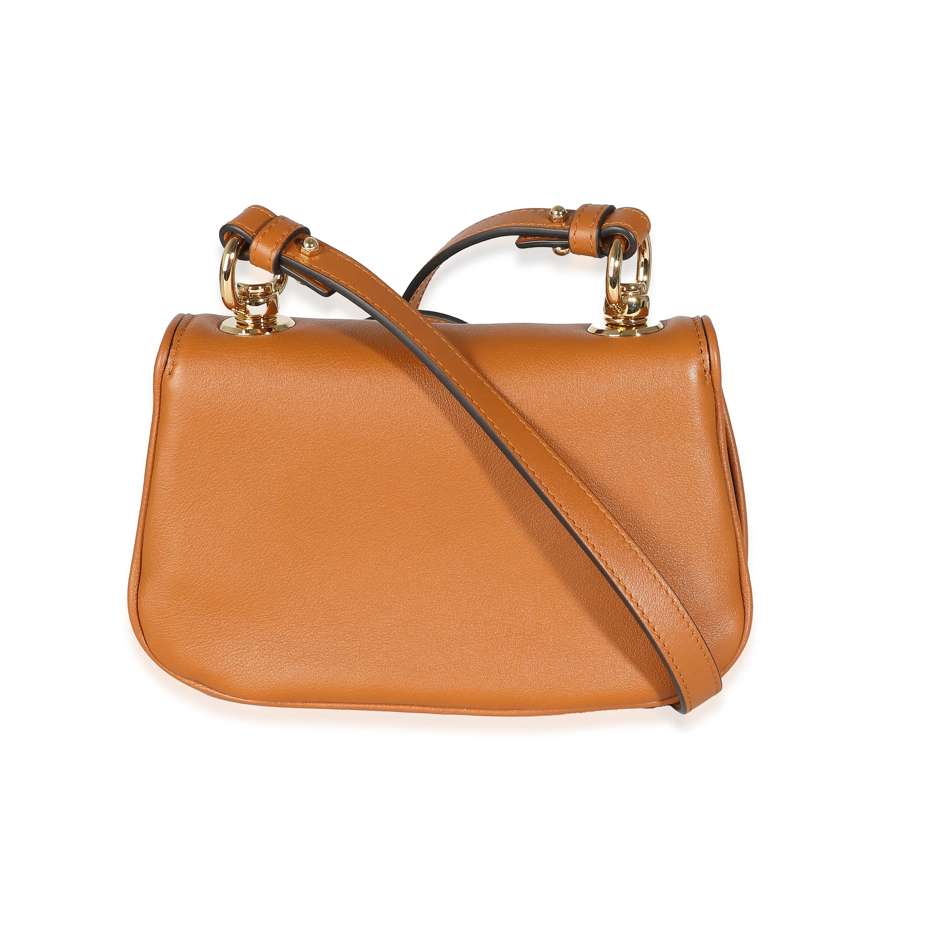 Brown Calfskin Web Mini Blondie Bag - Image 5