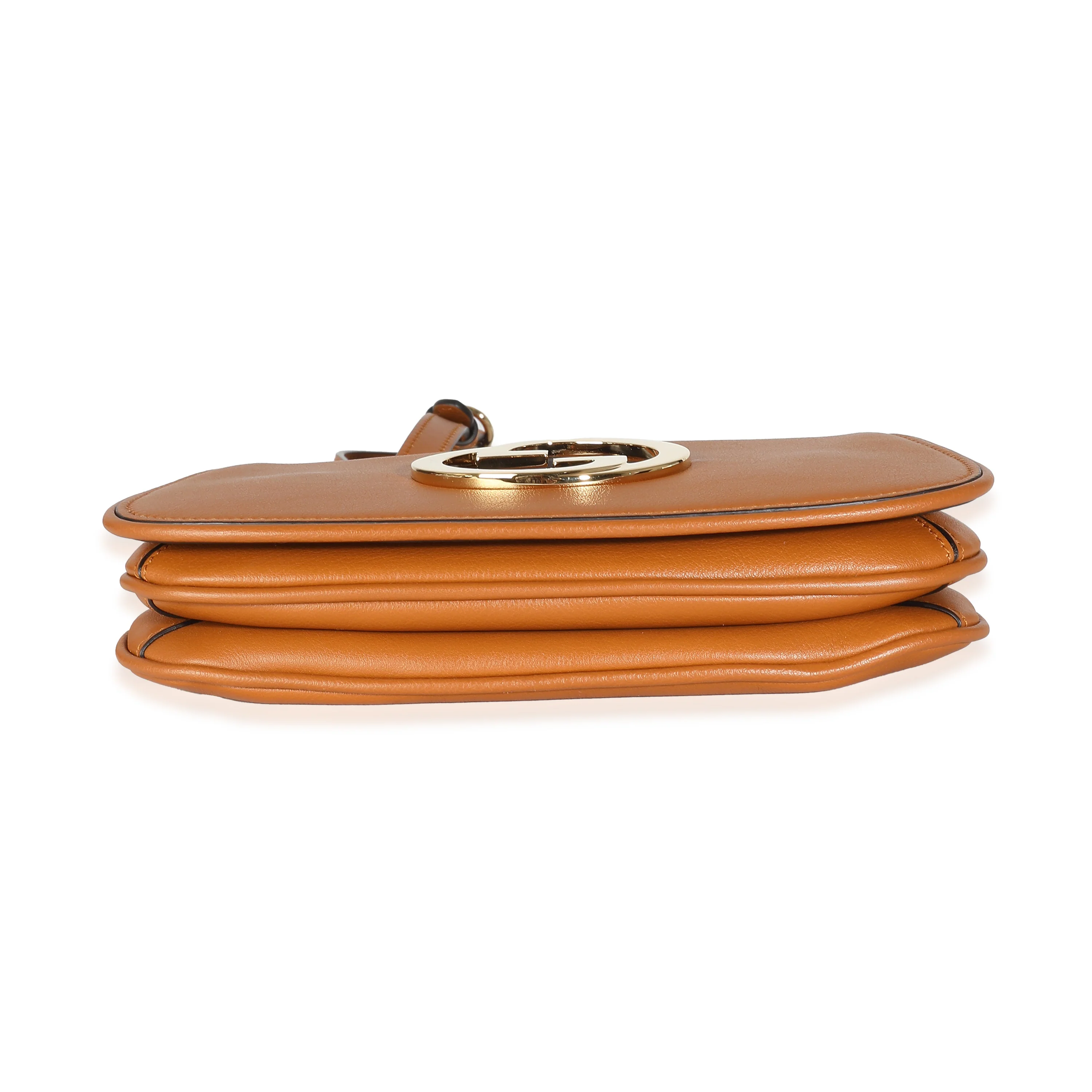 Brown Calfskin Web Mini Blondie Bag - Image 6