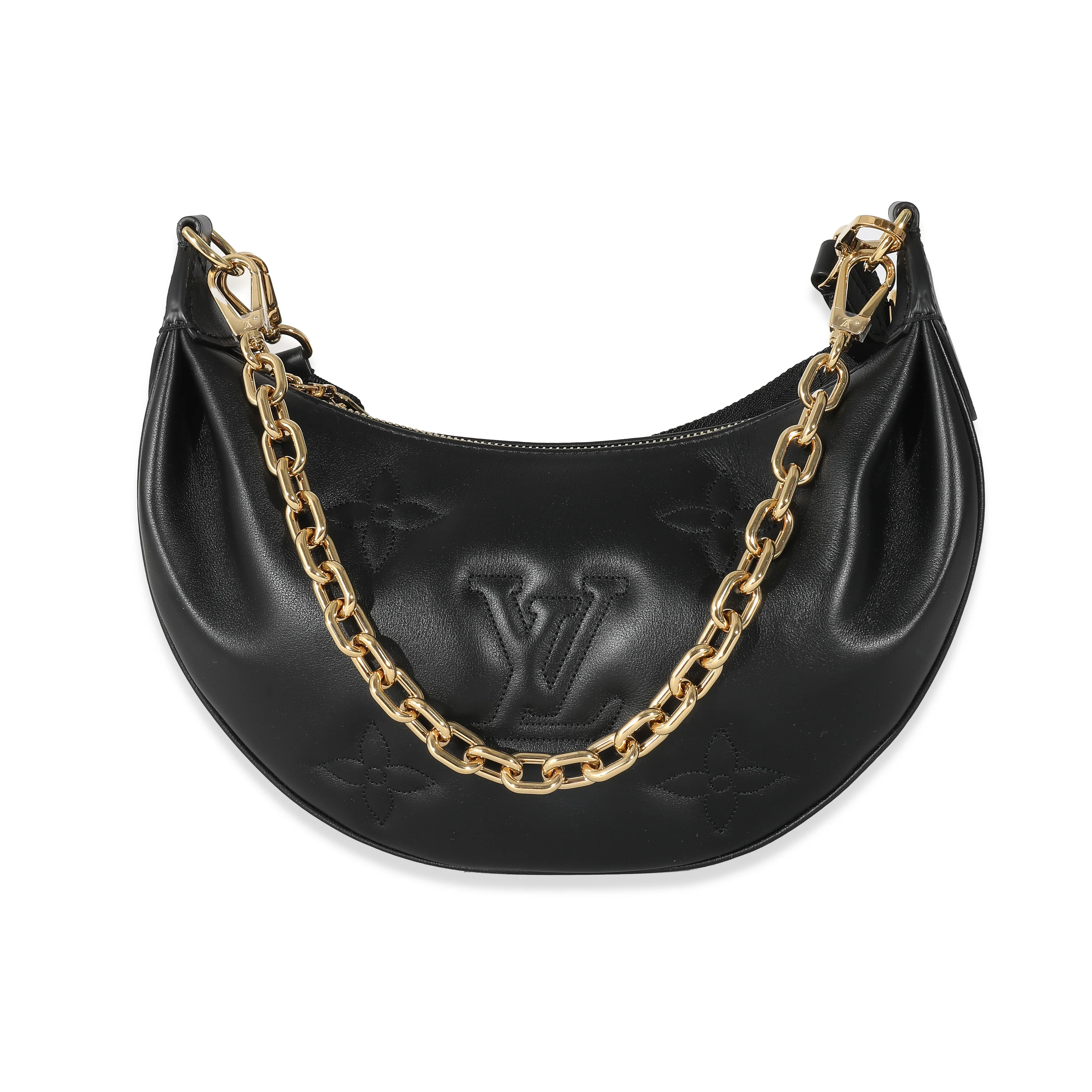 Louis Vuitton Black Calfskin Bubblegram Over The Moon