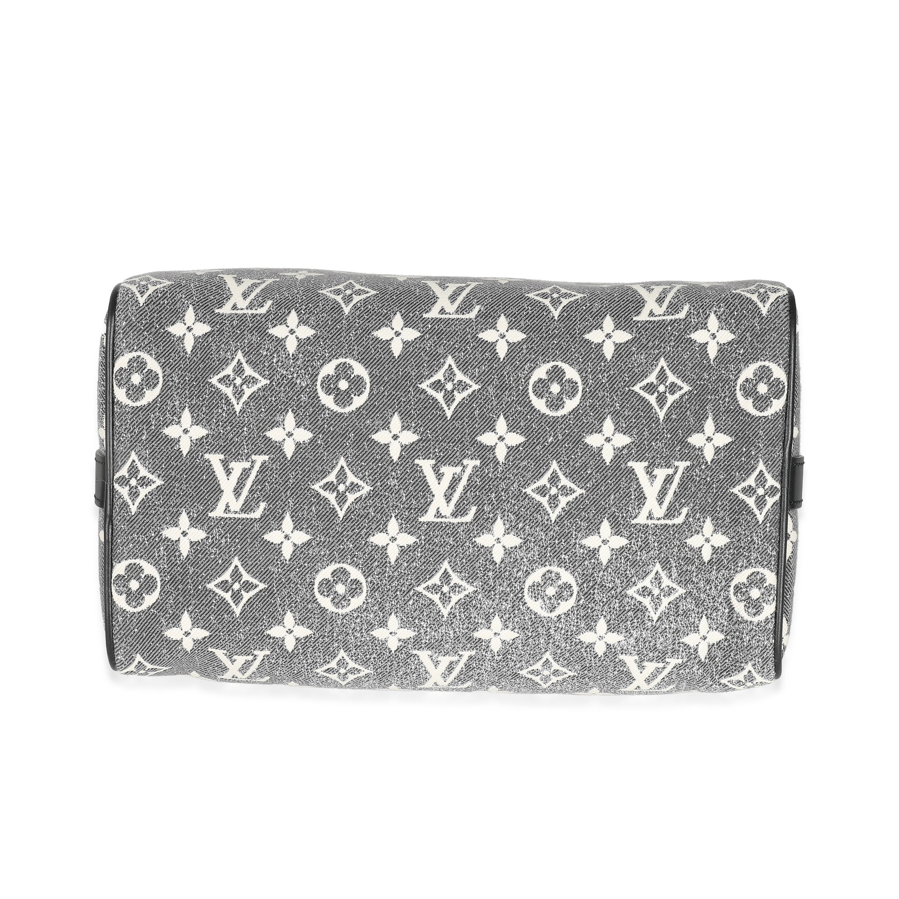 Louis Vuitton Black Monogram Denim Jacquard Speedy Bandouliere 25 - Image 7