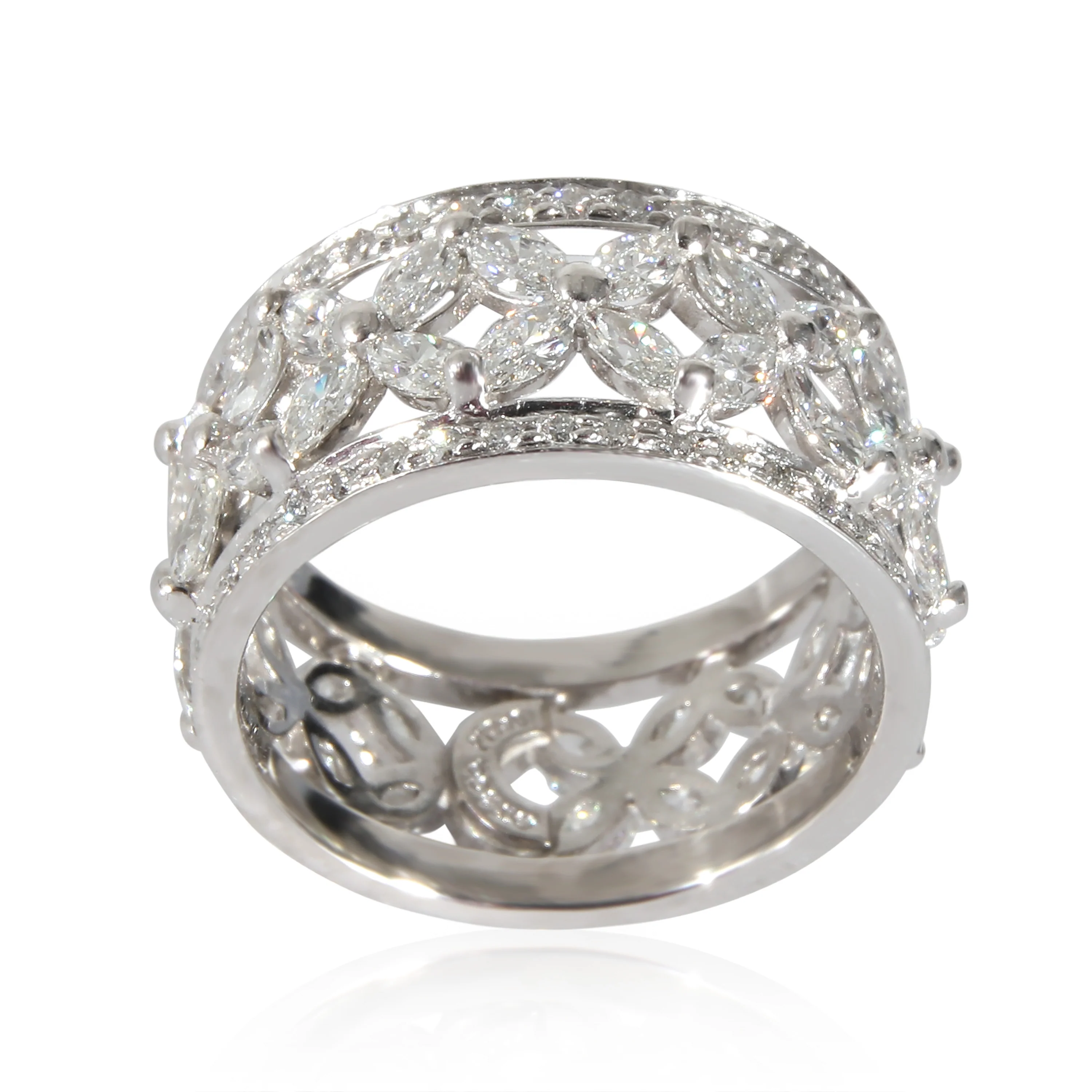 Tiffany & Co. Victoria Diamond Eternity Ring in Platinum 2.34 CTW - Image 3