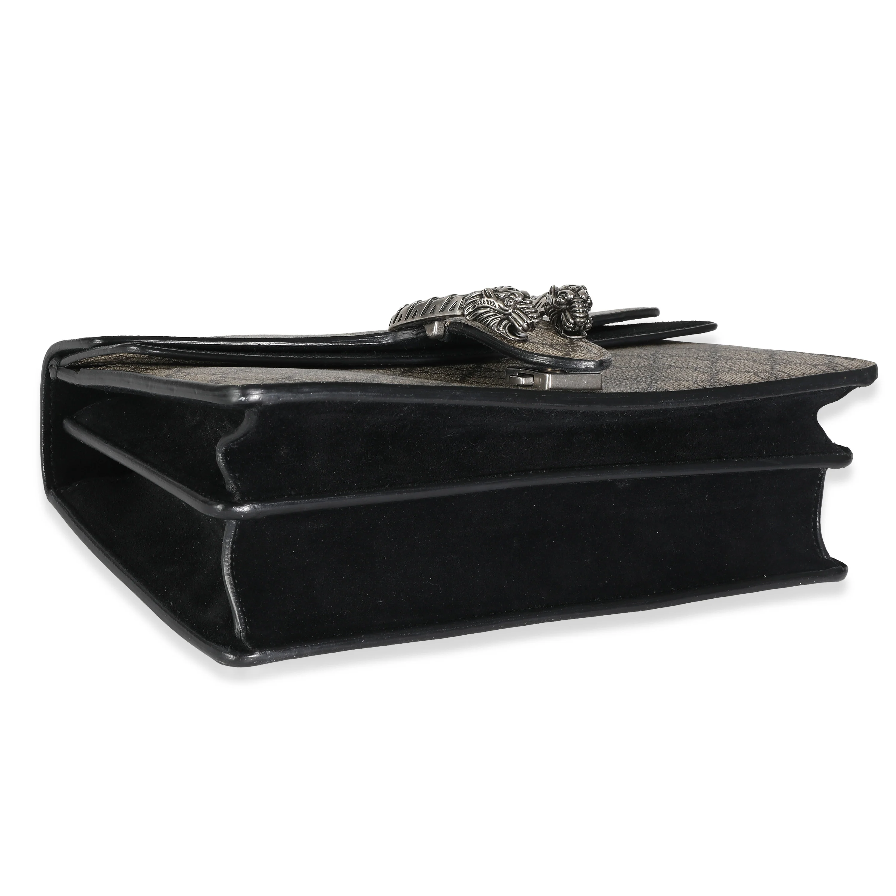 Black Suede Beige Canvas GG Supreme Small Dionysus - Image 6