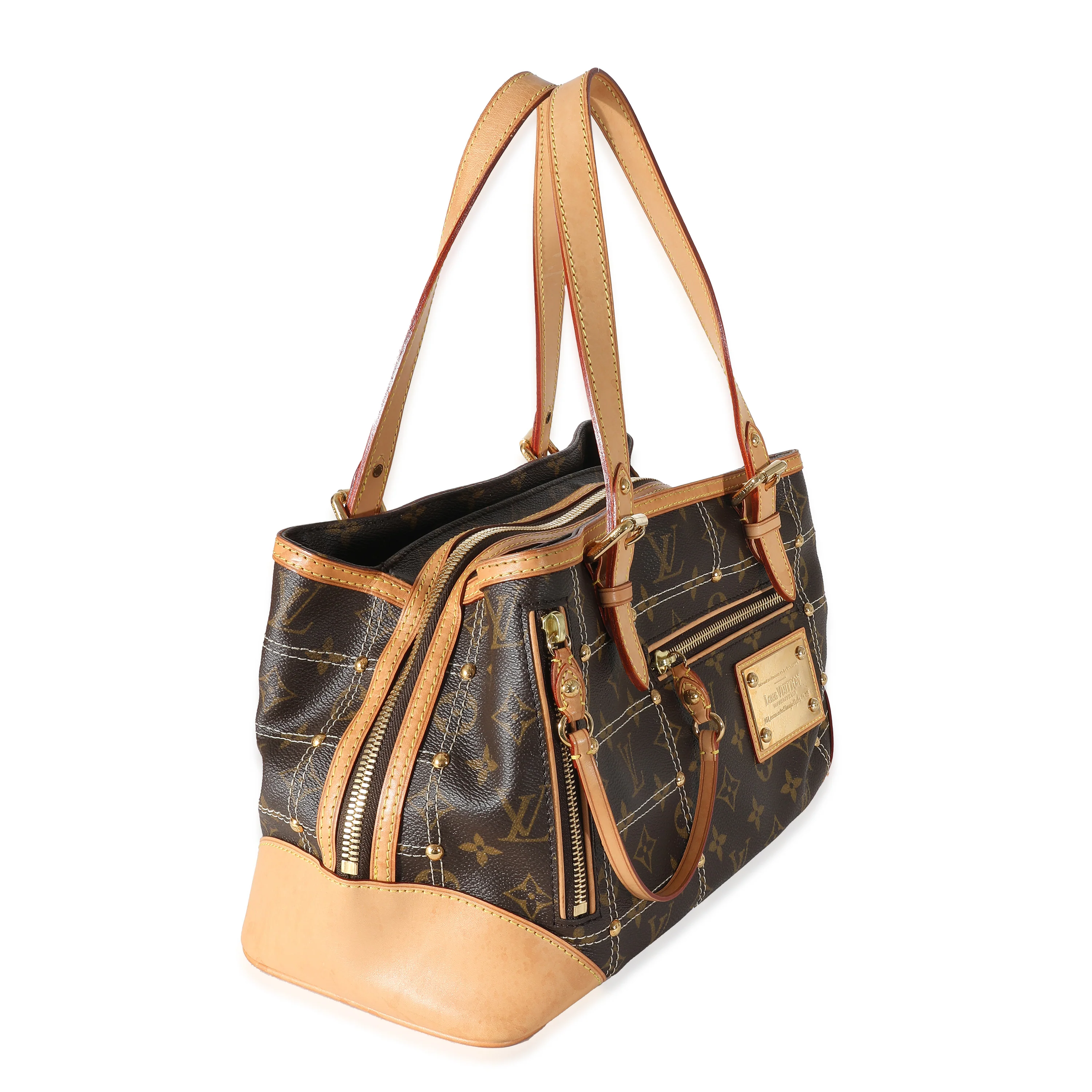 Louis Vuitton Monogram Canvas Riveting Bag - Image 3