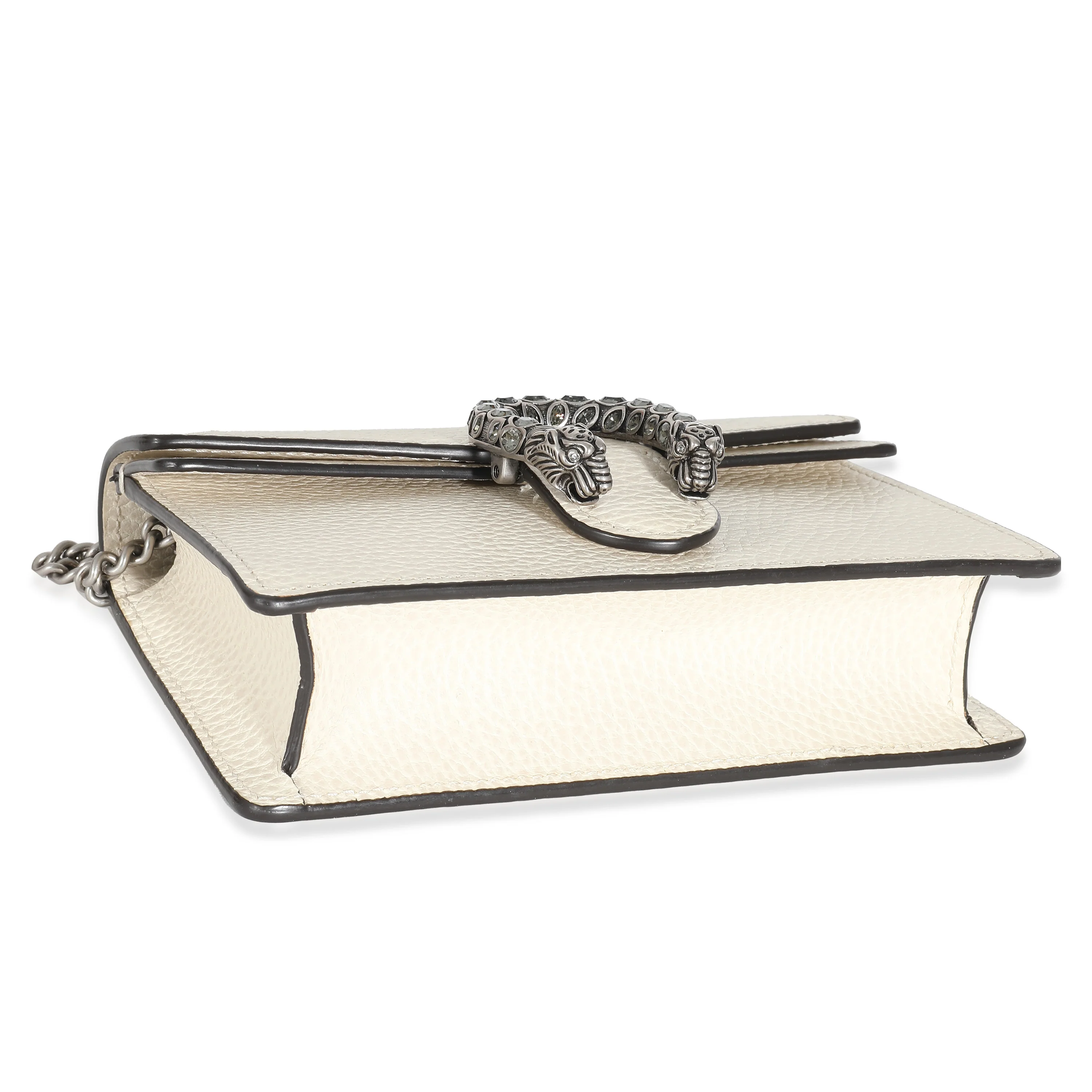 Gucci White Leather Super Mini Dionysus - Image 3