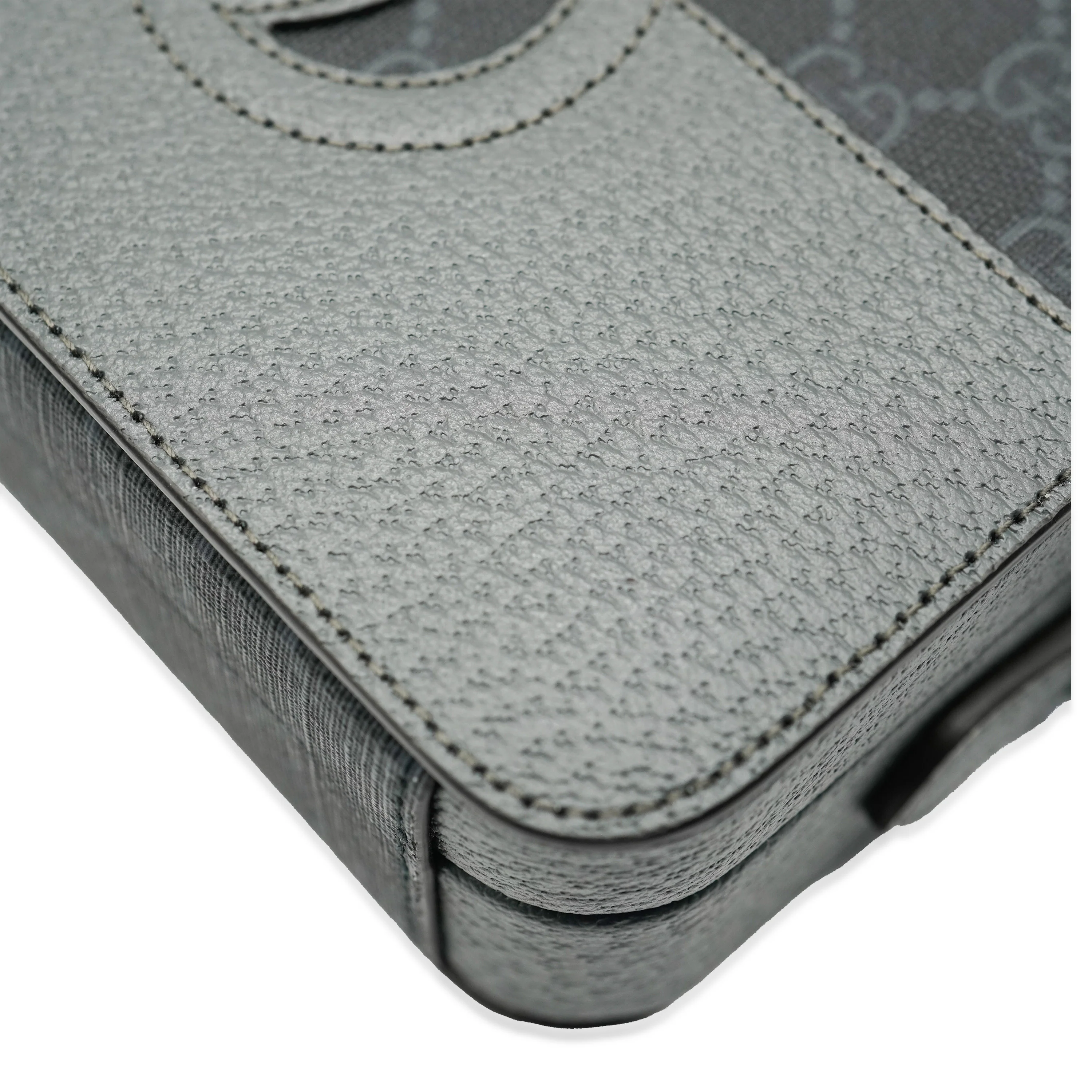 Grey Calfskin GG Supreme Interlocking G Messenger - Image 5
