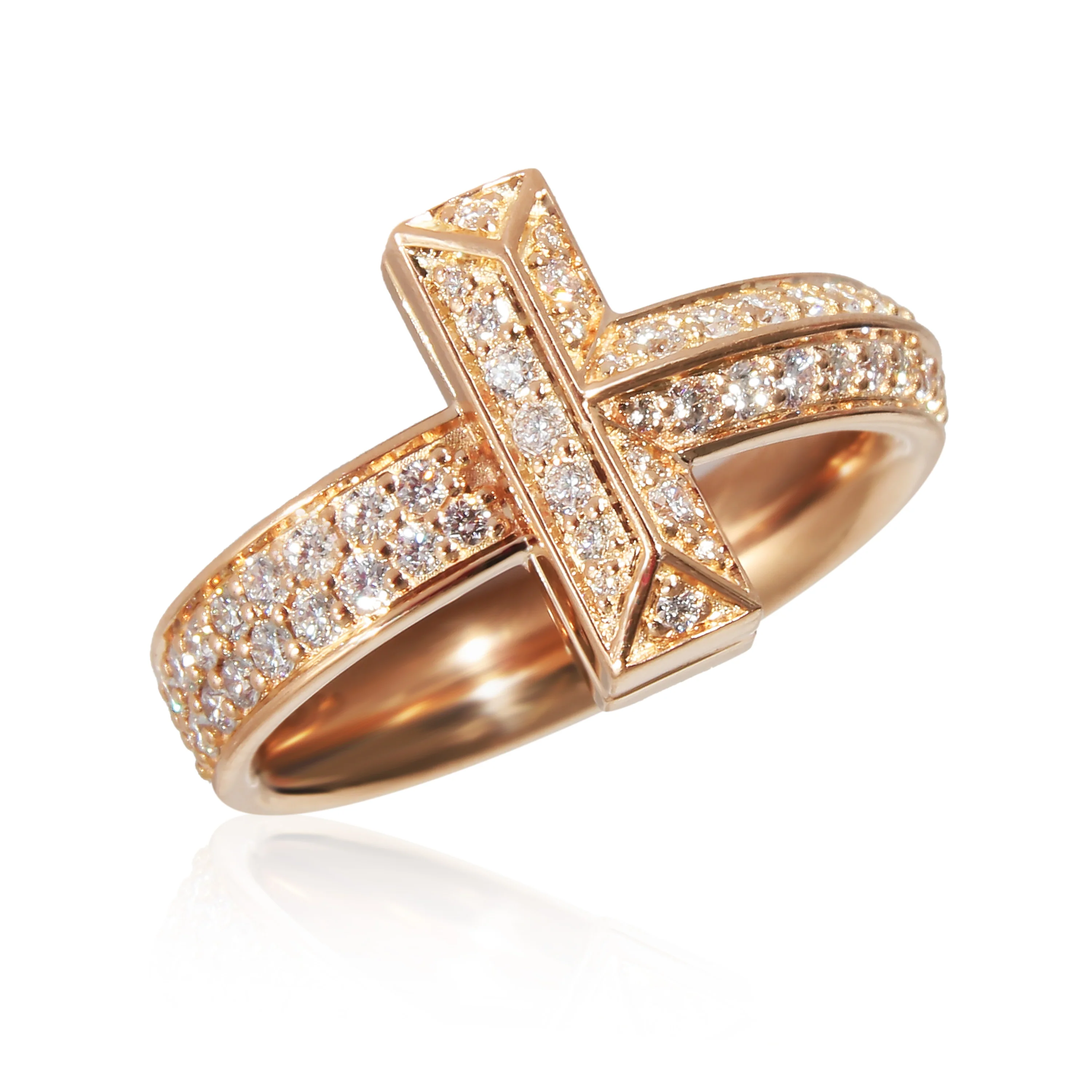 Tiffany & Co. T T1 Diamond Ring in 18K Yellow Gold 0.55 CTW - Image 6